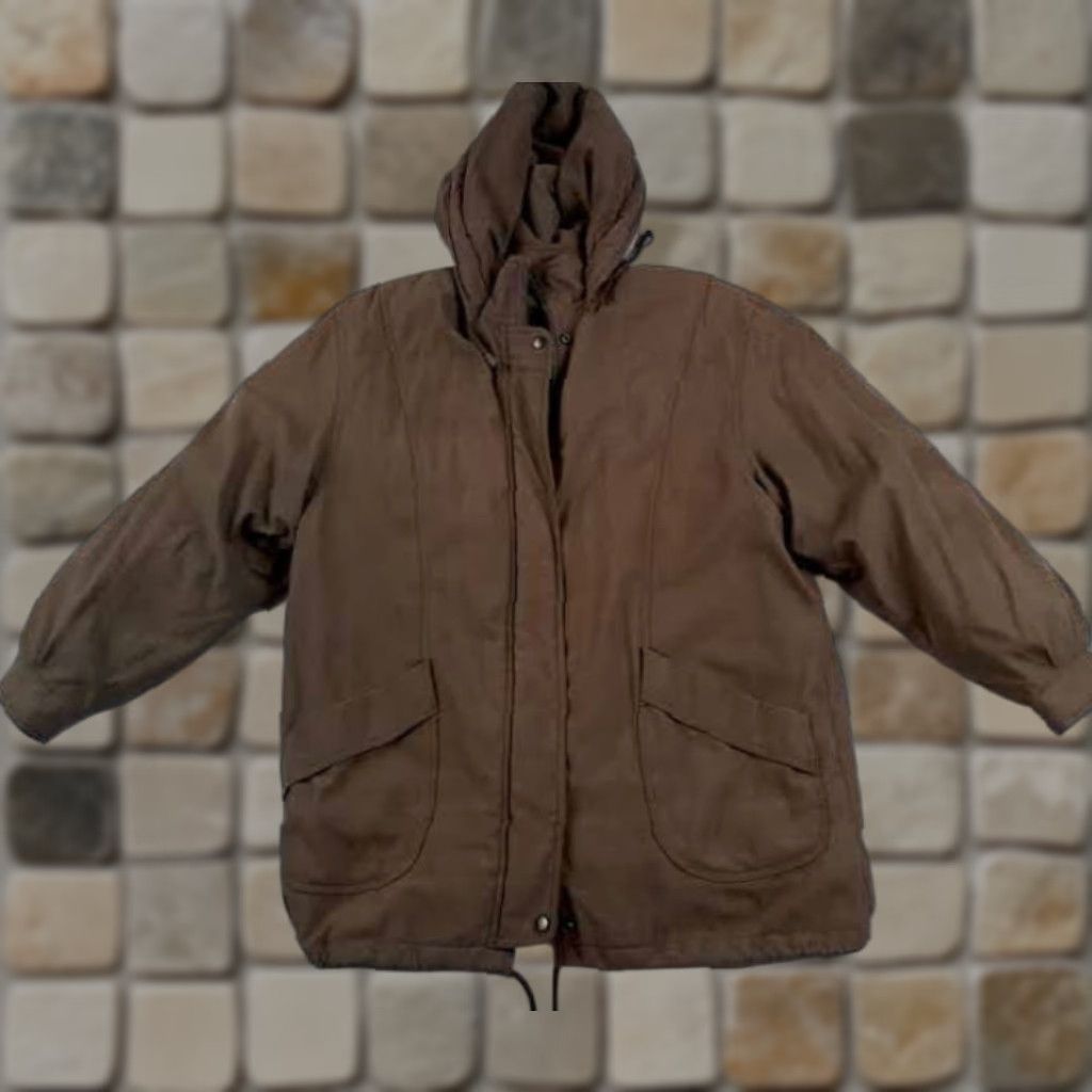 Vintage VINTAGE Bromley Sport Coat Woman Parka Full Zip Winter ThermoLite Mid-Length L tan Women Sports Size L / US 10 / IT 46 - 1 Thumbnail
