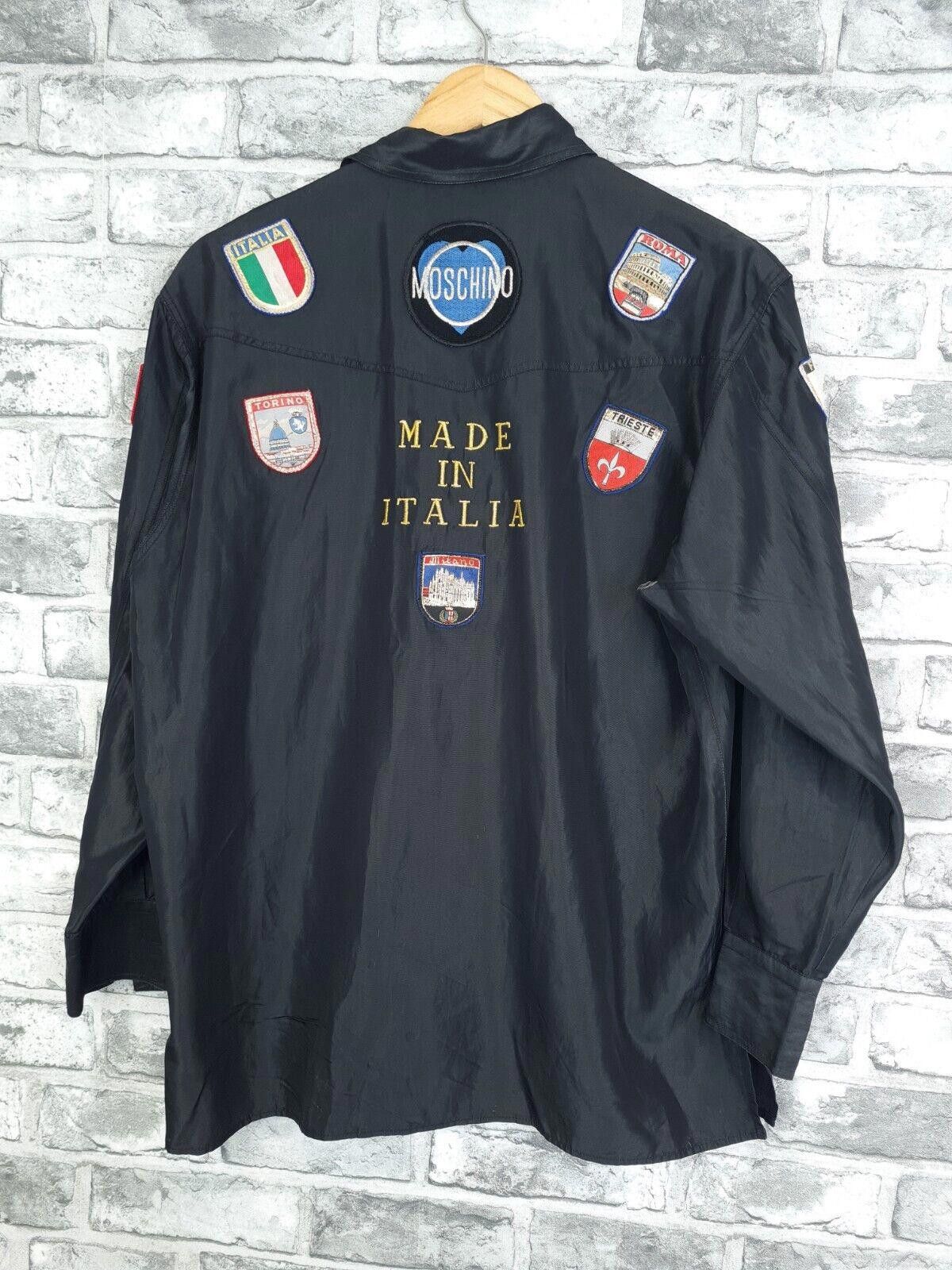 Moschino Jeans Shirt Size S Italia Patch