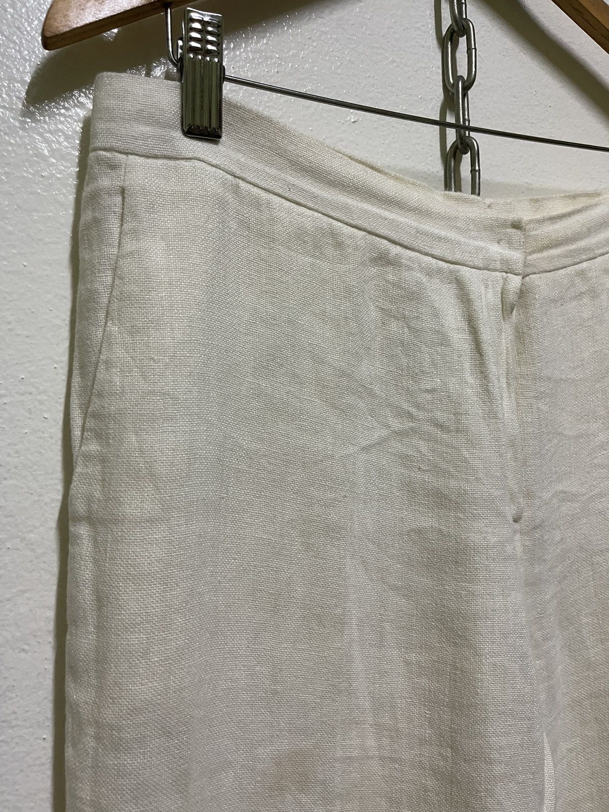 Krizia × Krizia Uomo Krizia Linen Pants Beigi 44 Italy Size 30" / US 8 / IT 44 - 2 Thumbnail