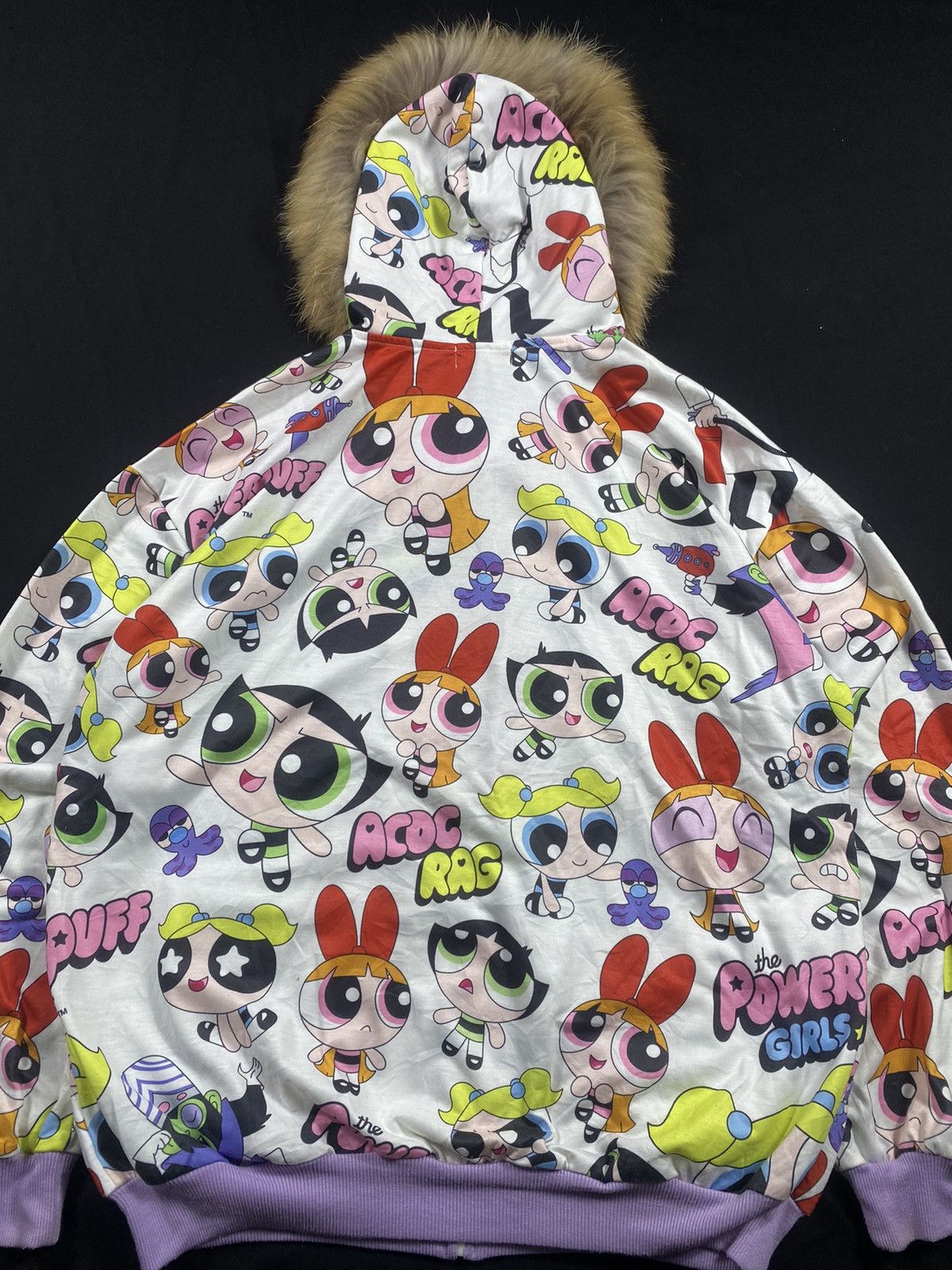 Cartoon Network Cartoon Powerpuff Girls X Acocrag full print zip fur hoodie Size US XL / EU 56 / 4 - 8 Thumbnail