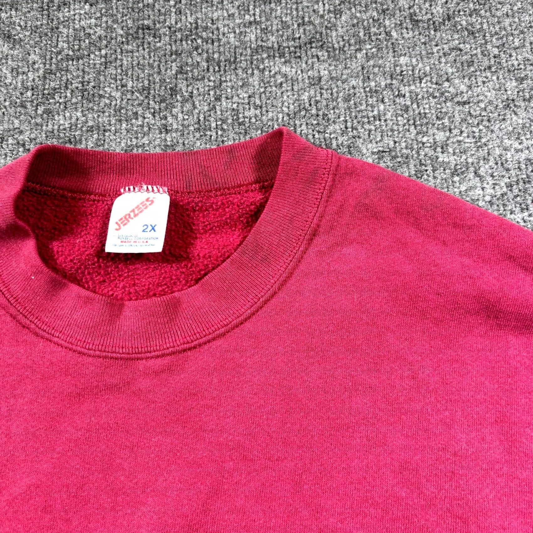 Jerzees VINTAGE Jerzees Sweatshirt Women 2X Pink Fleece USA Sports Athletic Size XXL / US 16-18 / IT 52-54 - 6 Thumbnail