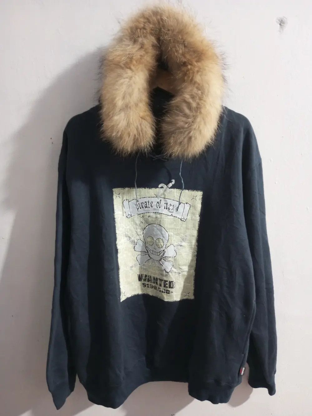 Japanese Brand × Vintage Vintage nexo laces up "pirate of nexo" Fur hoodie Size US L / EU 52-54 / 3 - 1 Thumbnail