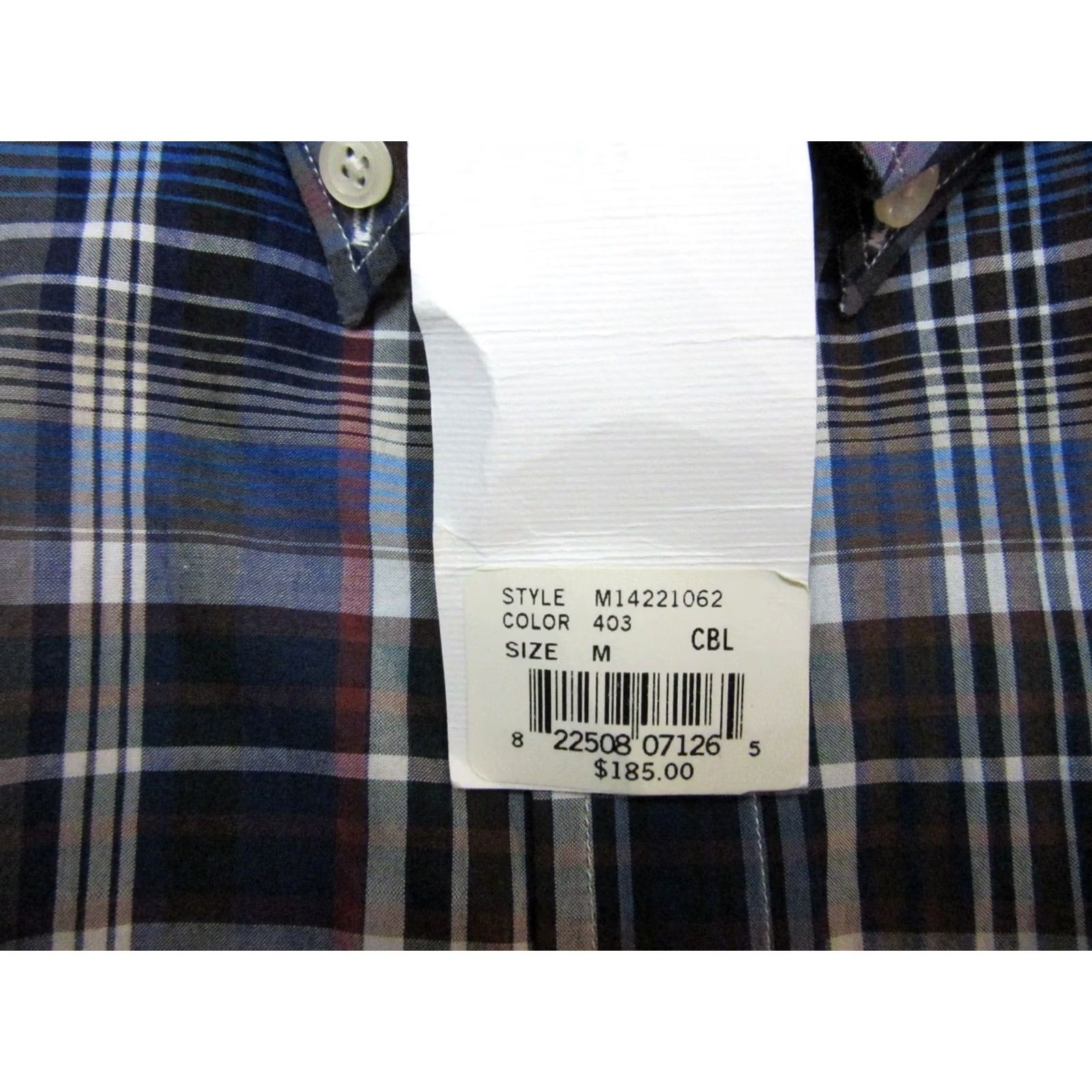 Vince Vince Shirt Mens M Blue Red Multicolor Plaid Casual Pocket Button Down Size US M / EU 48-50 / 2 - 7 Thumbnail