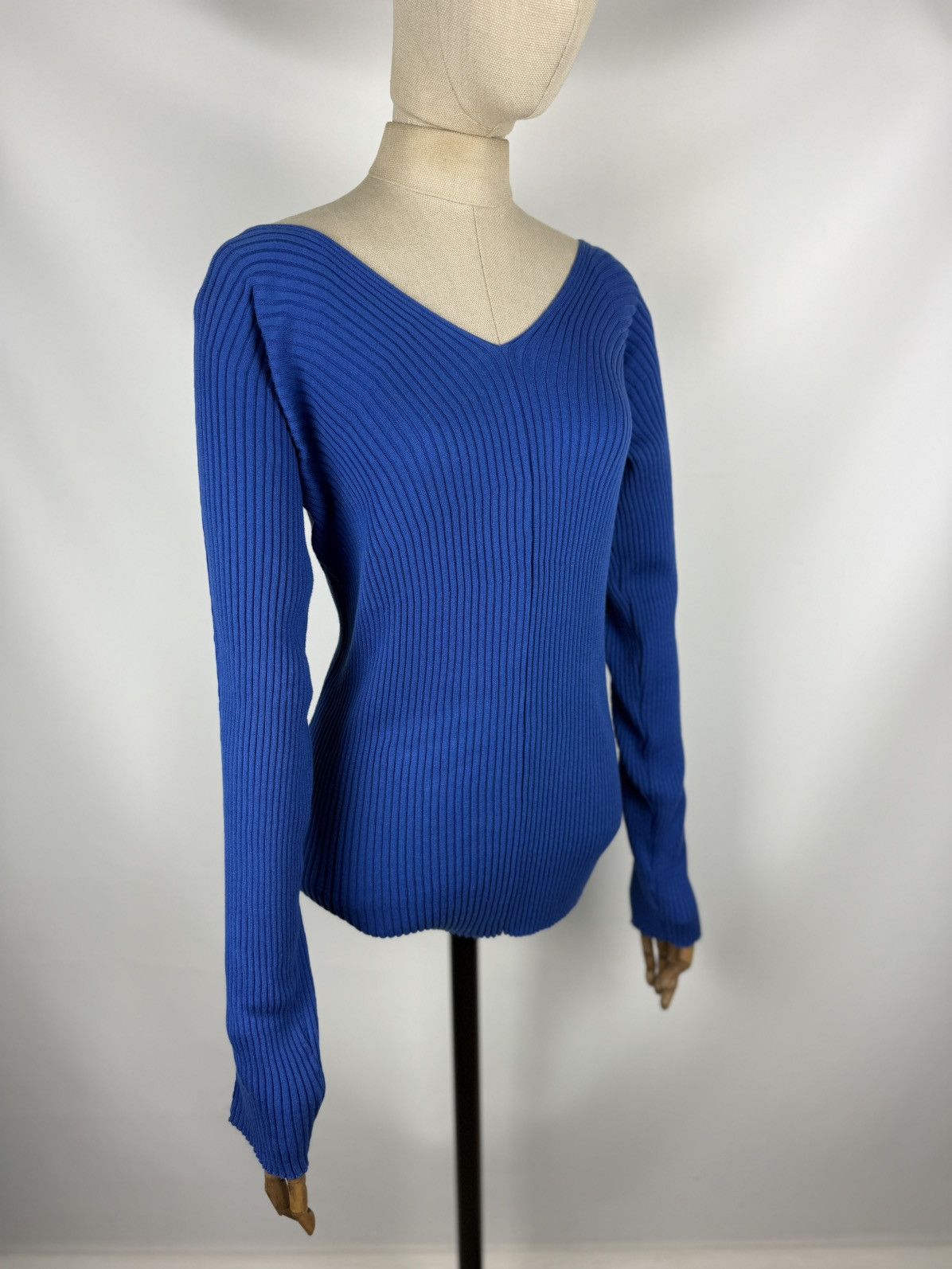 Haider Ackermann BNWT! Haider Ackermann Ribbed Knit V-neck Sweater Pullover Size S / US 4 / IT 40 - 2 Thumbnail