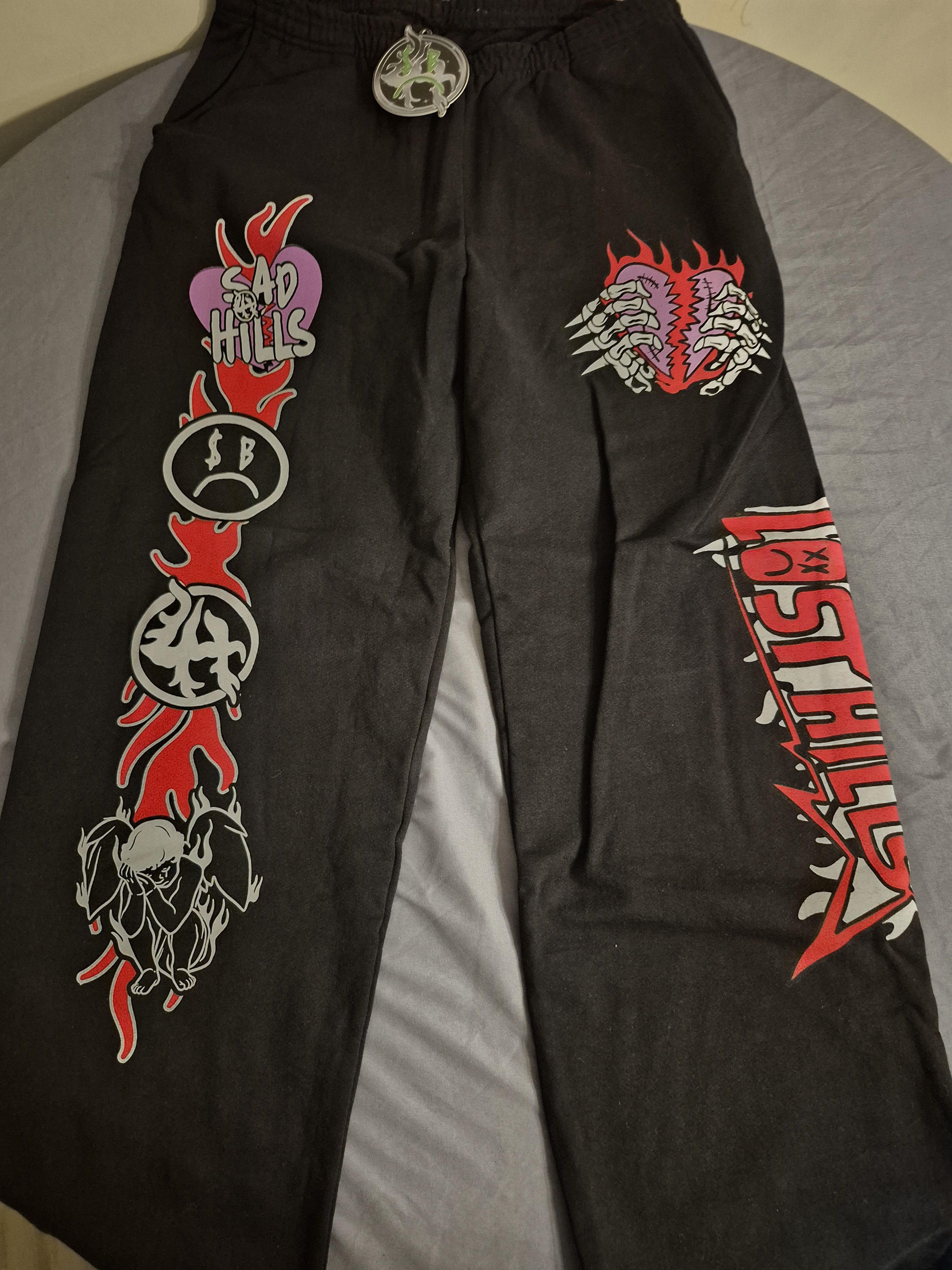 Lost hills × Sad Boys Lost Hills x Sad Boys Collab Black Sweatpants Size 2XL XXL Size US 42 / EU 58 - 1 Thumbnail