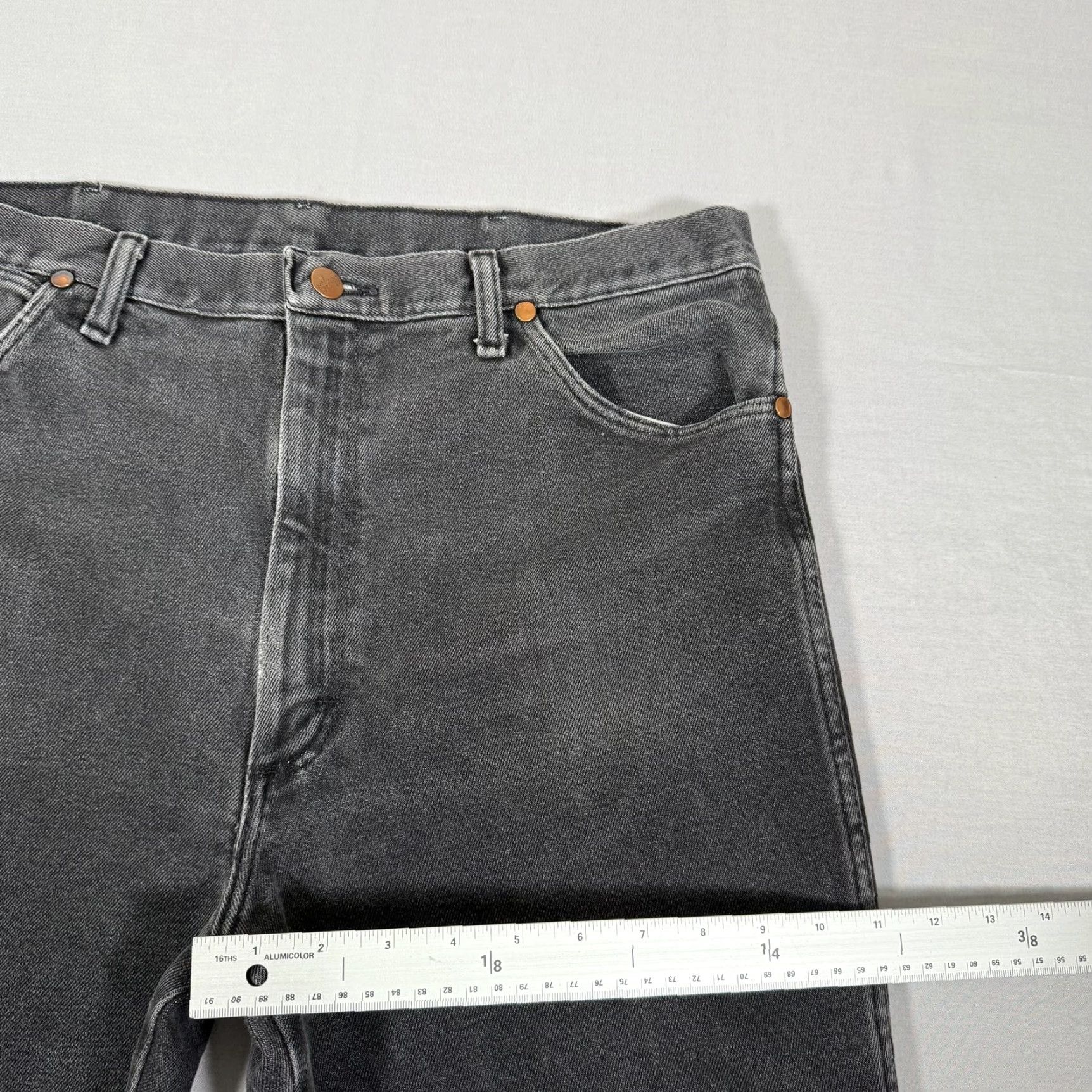 Wrangler Wrangler Jeans Mens 36x34 Black 938 Slim Fit Denim Pants Stretch Western Cowboy Size US 36 / EU 52 - 7 Thumbnail