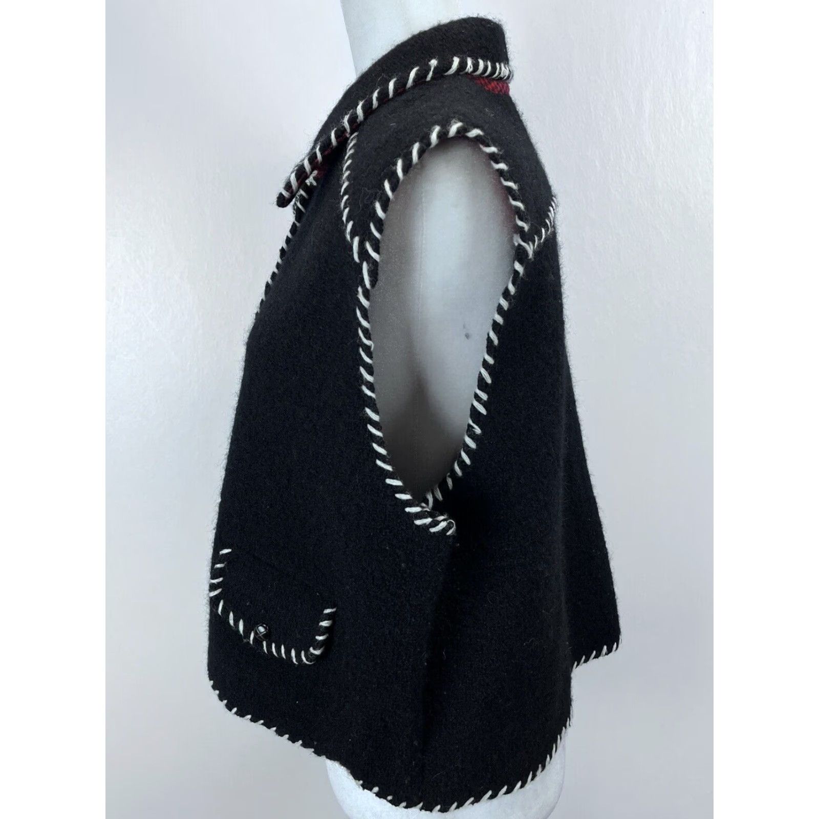 Vintage VINTAGE Cambridge Country Wool Vest Womens XL Black Size XL / US 12-14 / IT 48-50 - 2 Thumbnail