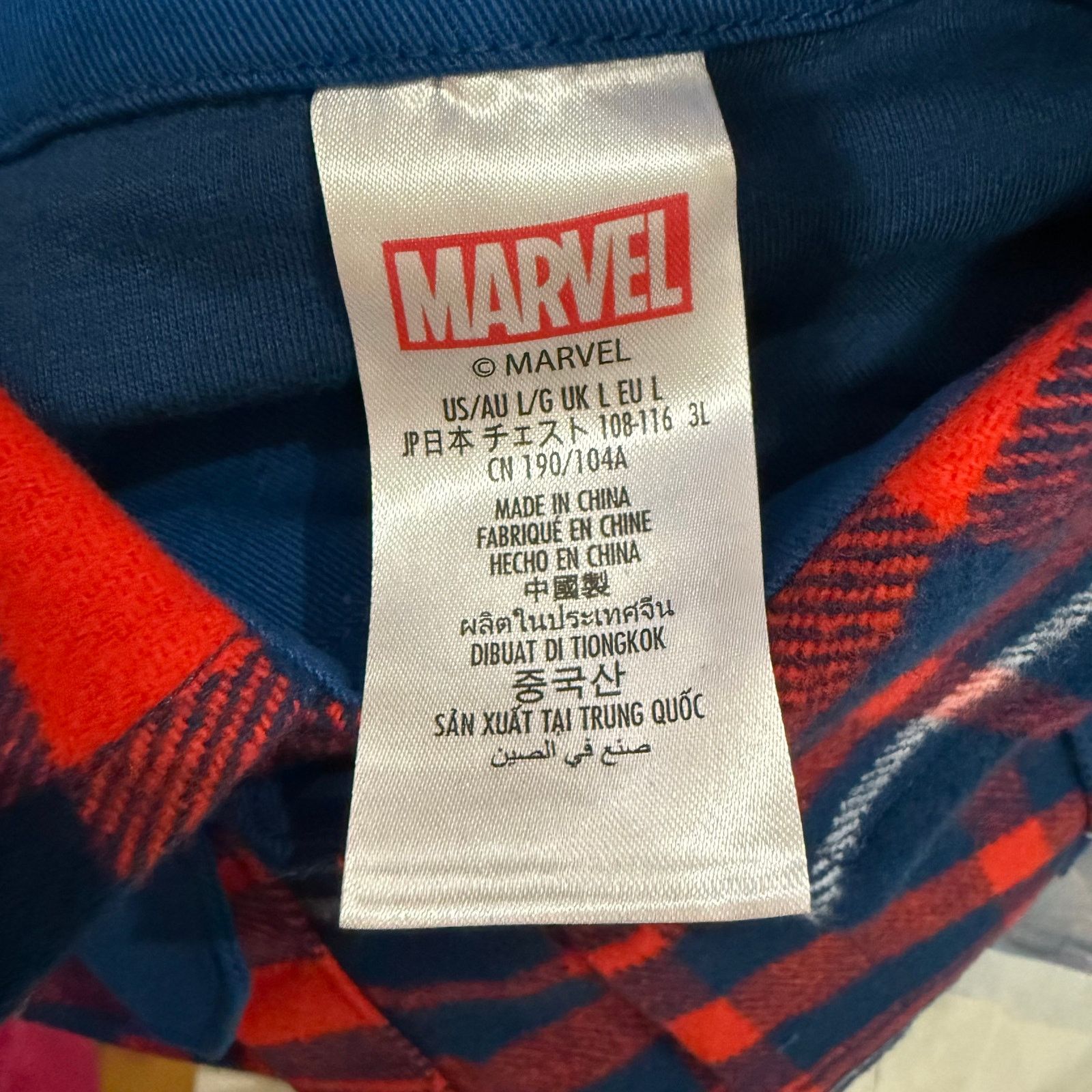 Disney Disney Marvel Captain America Flannel Shacket Size US L / EU 52-54 / 3 - 6 Thumbnail
