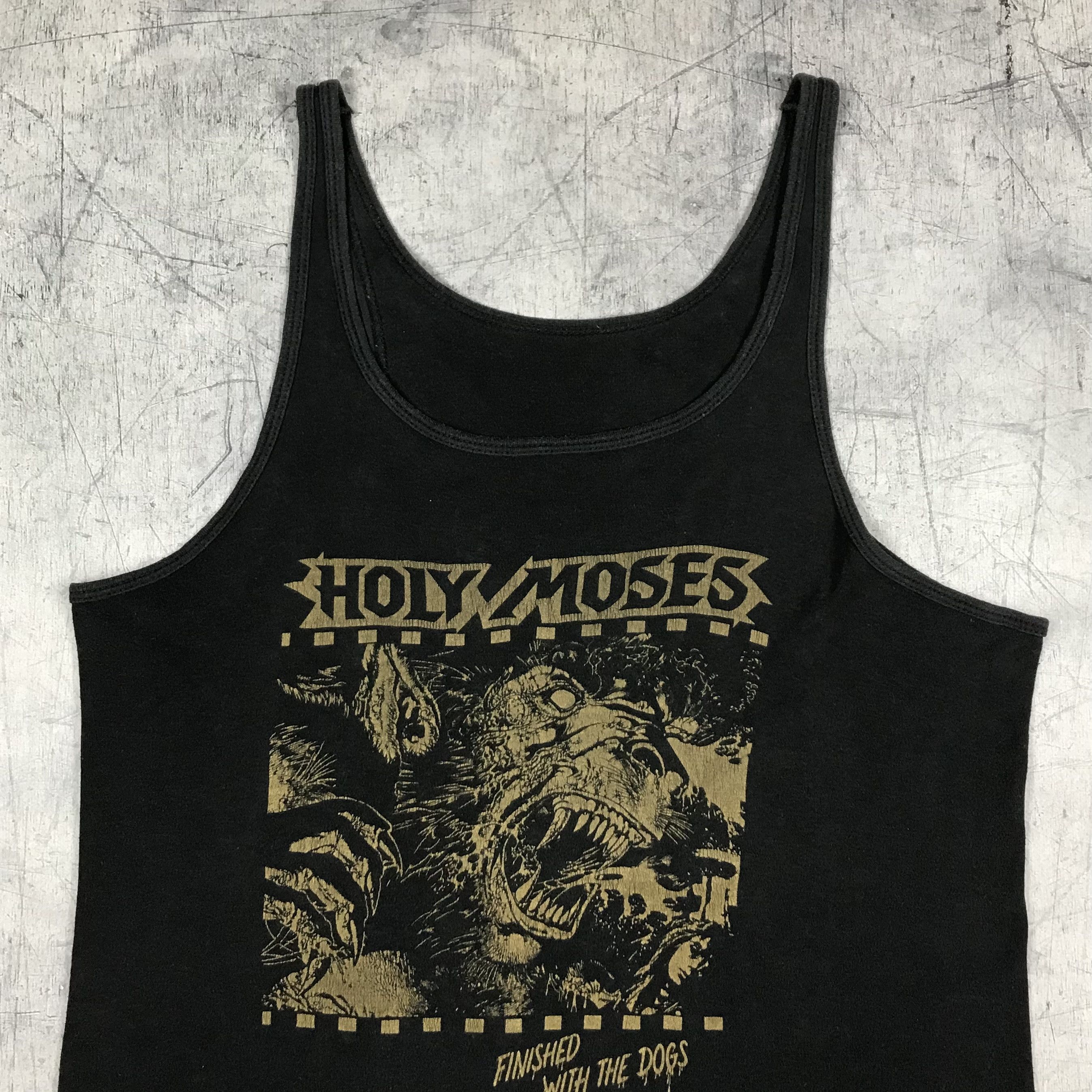 Band Tees 1987 Holy Moses Finished With Dog Tank Top Size US XL / EU 56 / 4 - 5 Thumbnail