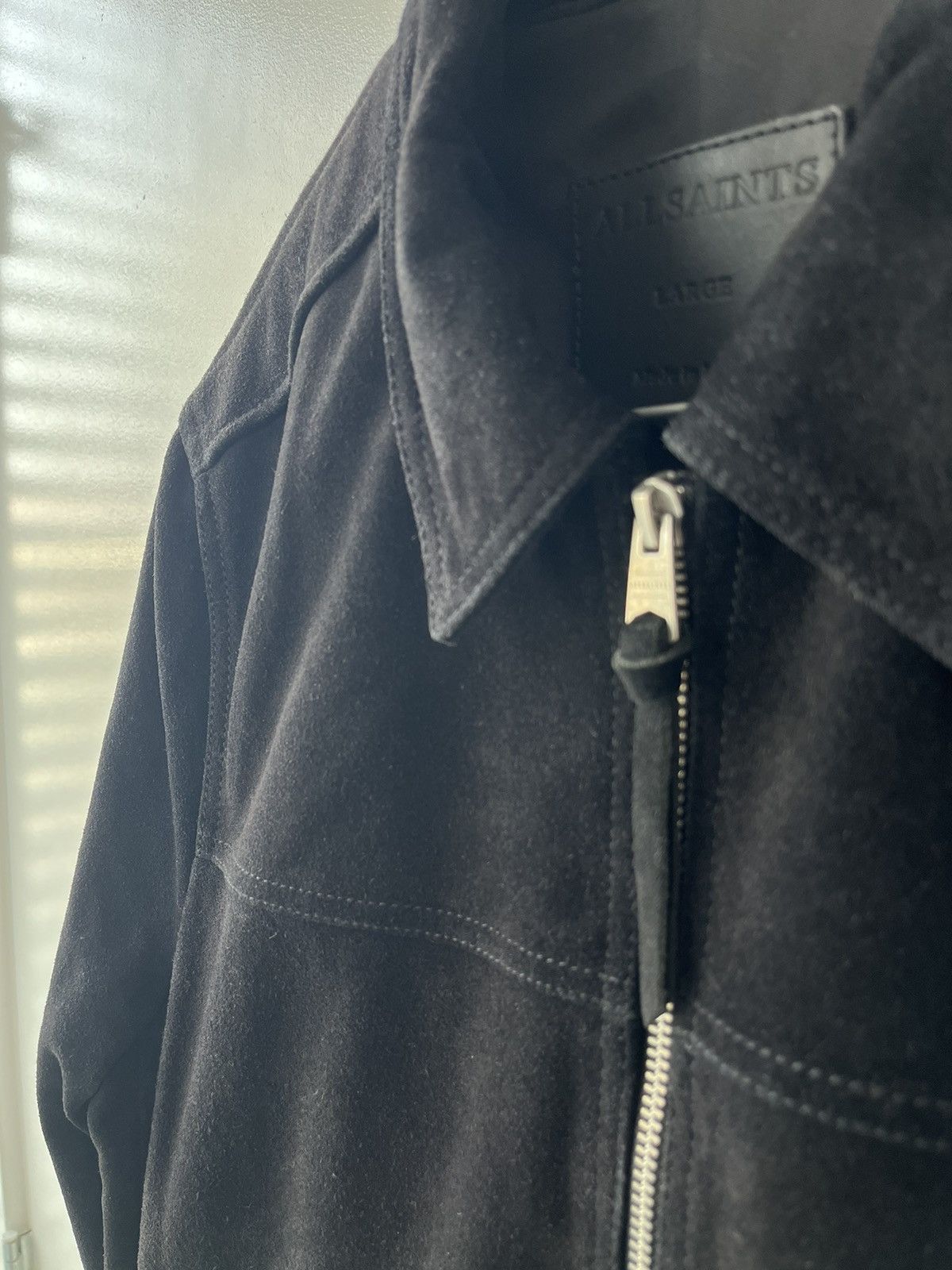 Allsaints NWT ALLSAINTS HALCROW SUEDE JACKET LARGE Size US L / EU 52-54 / 3 - 7 Thumbnail