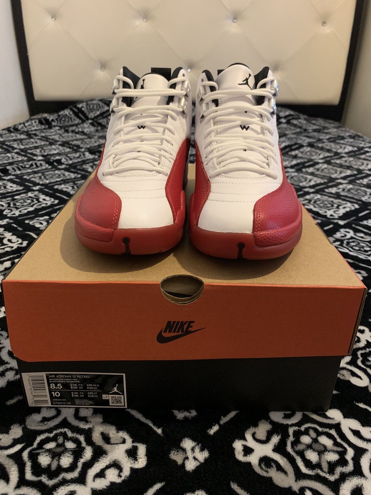 image of Jordan Nike Air Jordan 11 Cherry’S Shoes in Cherry Red, Men's (Size 8.5)