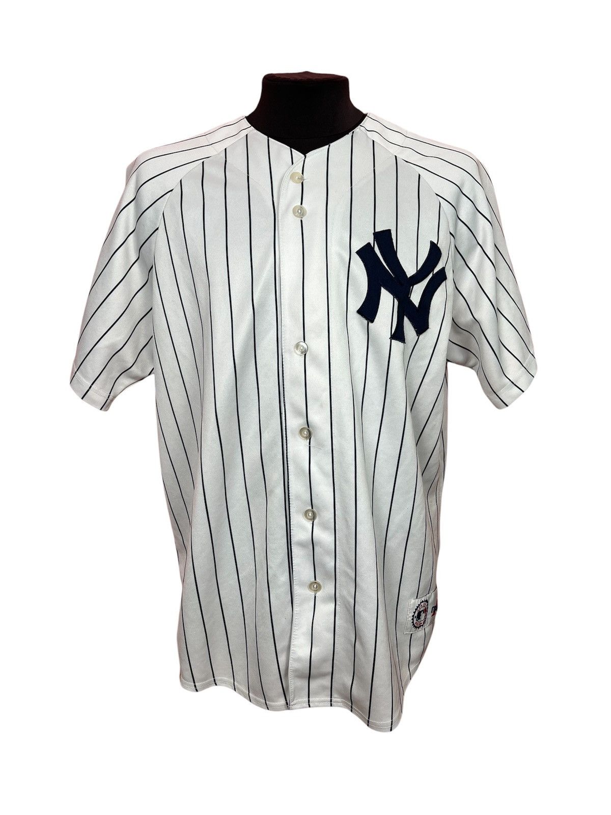 Majestic majestic New Yourk Yankees baseball jersey shirt button Size US L / EU 52-54 / 3 - 1 Thumbnail