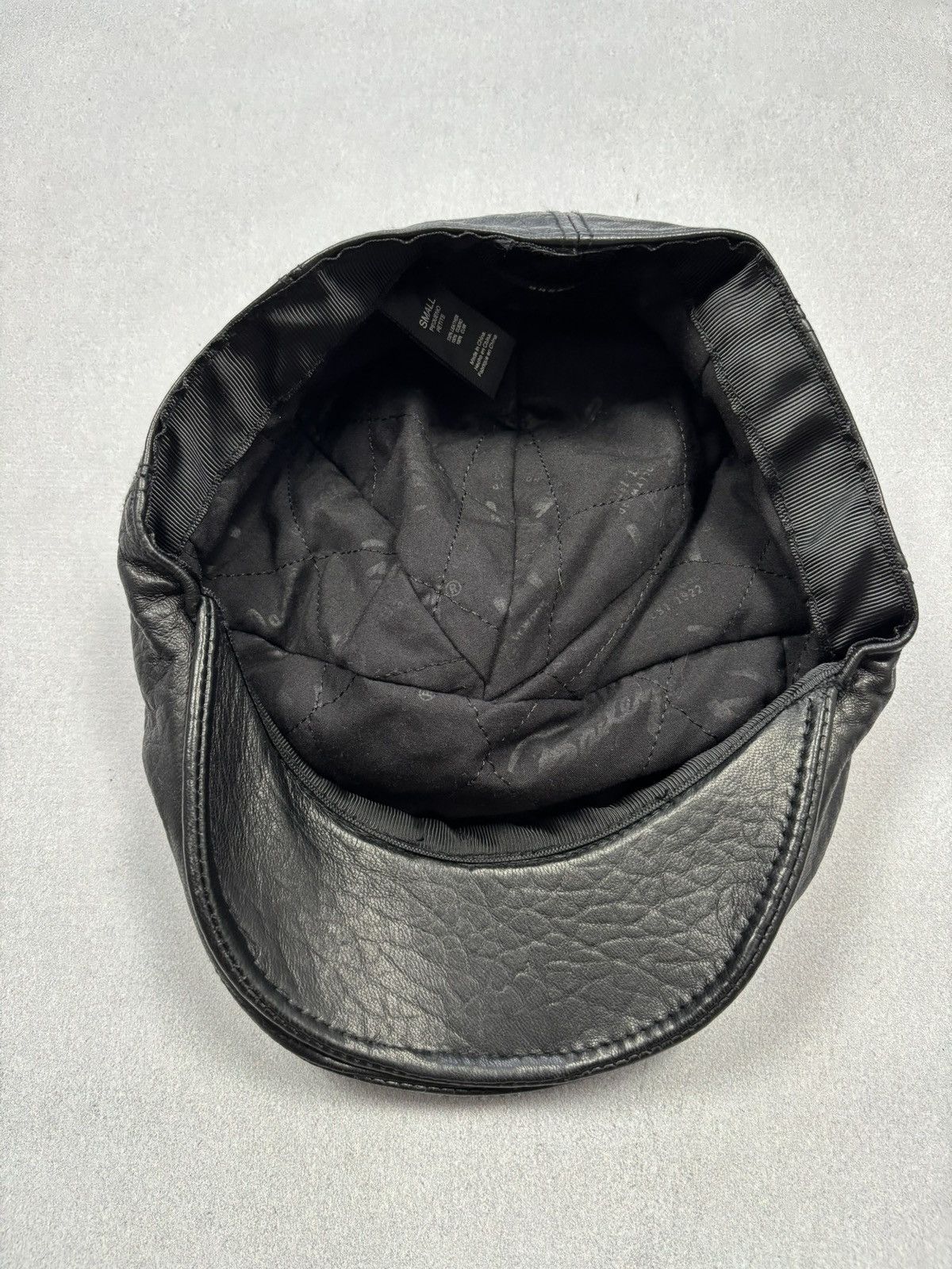 Bailey Hats Bailey of Hollywood Black Leather Newsboy Cap Small Size ONE SIZE - 7 Thumbnail