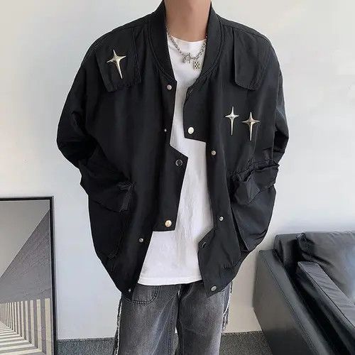 VIBE STAR Button Black Jacket Size US M / EU 48-50 / 2 - 5 Thumbnail
