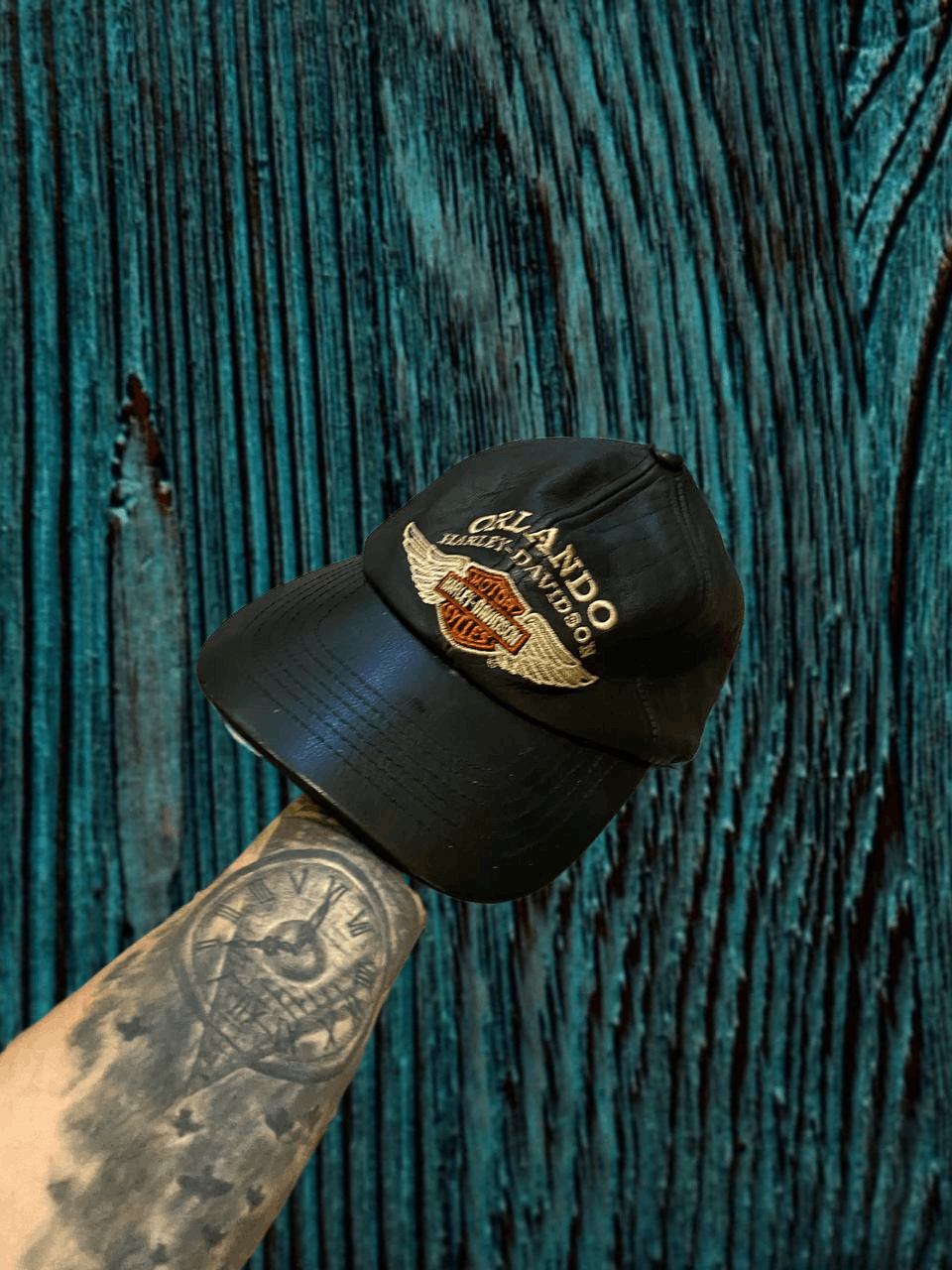 Harley Davidson Black Cap One Size Big Logo Harley Davidson Size ONE SIZE - 1 Thumbnail