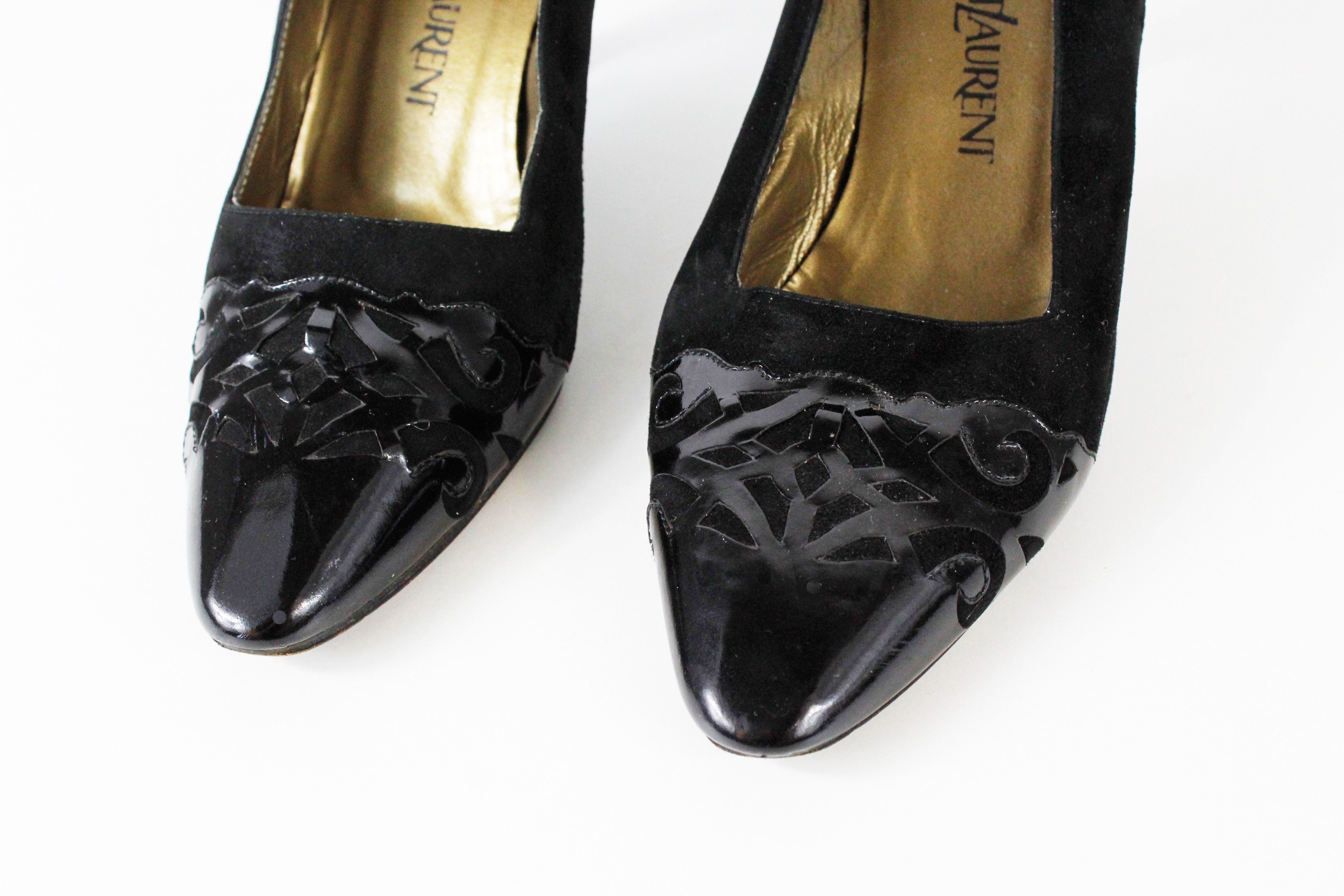 Saint Laurent Paris Yves Saint Laurent by Tom Ford Era Suede Heels Shoes Size US 6.5 / IT 36.5 - 7 Thumbnail