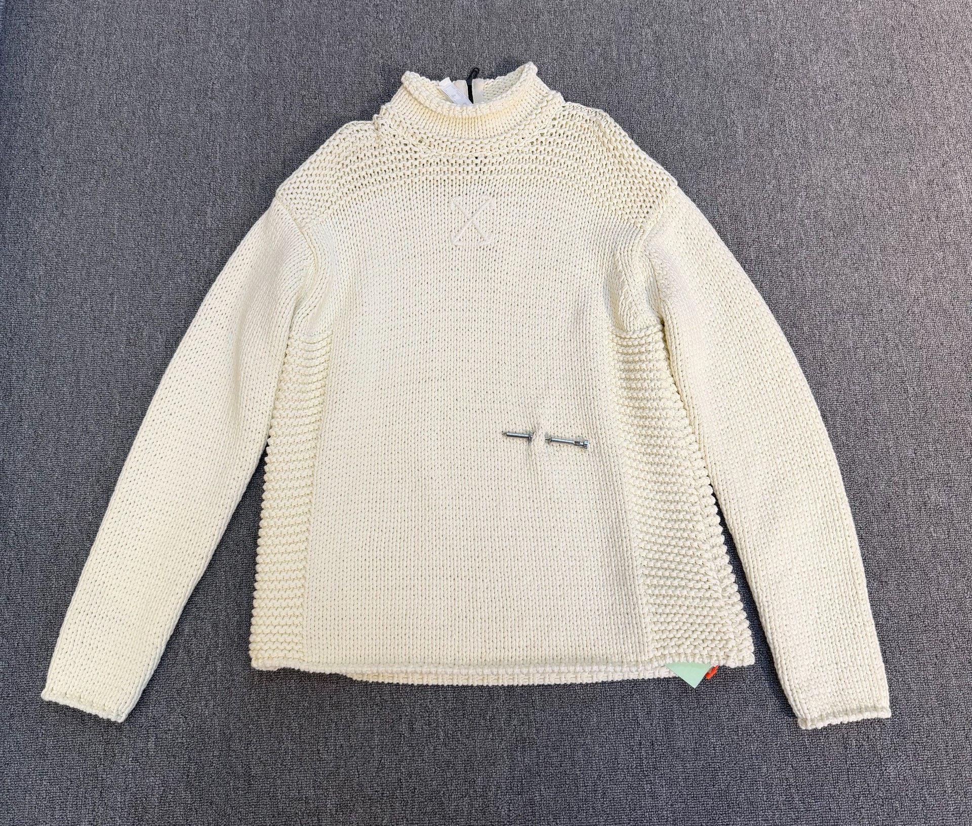 Off-White OFF-WHITE Drop Shoulder Knit Sweater Size US M / EU 48-50 / 2 - 1 Thumbnail