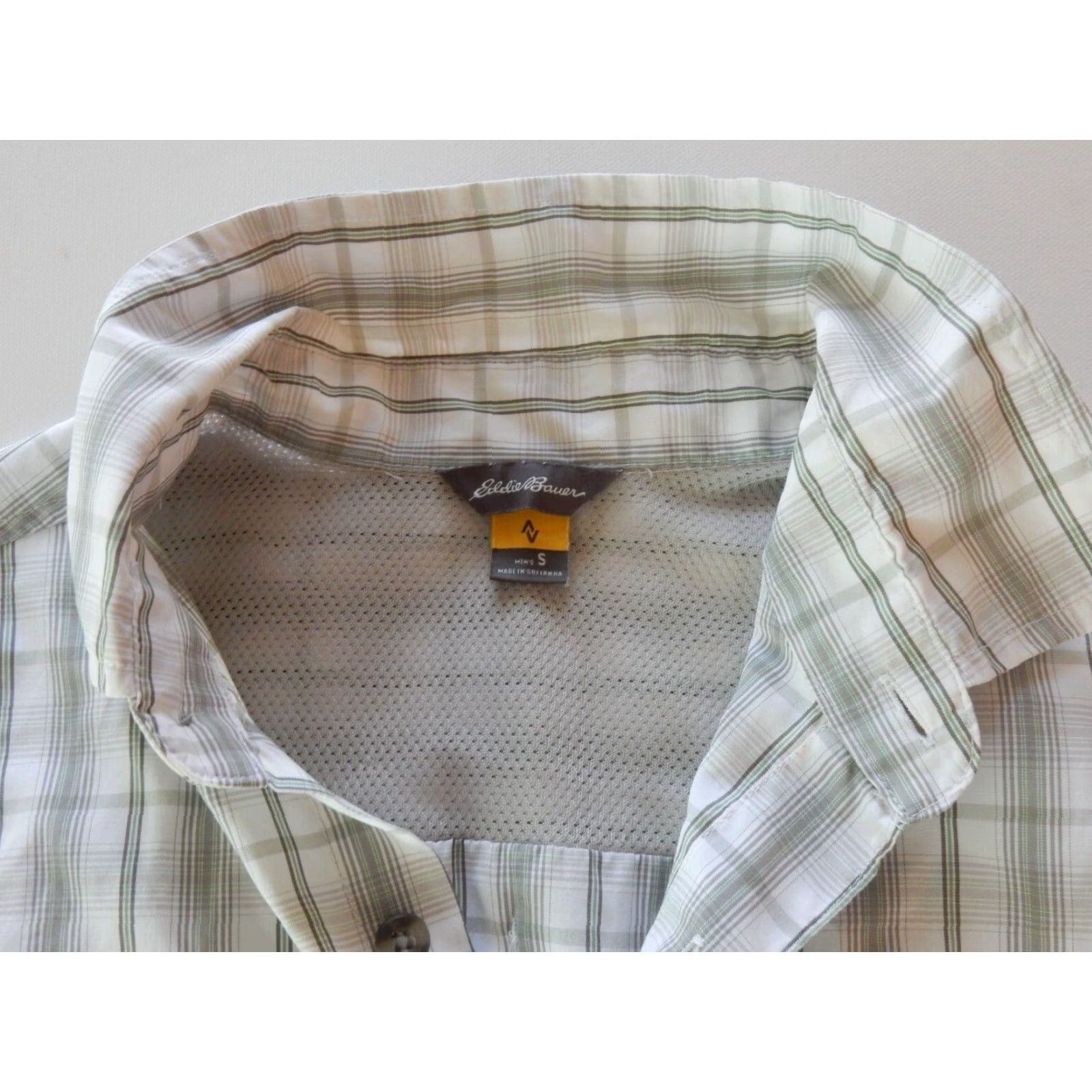 Eddie Bauer Vintage Eddie Bauer Men's Plaid Short Sleeve Button-Up Shirt Size S Green & White Size US S / EU 44-46 / 1 - 4 Thumbnail