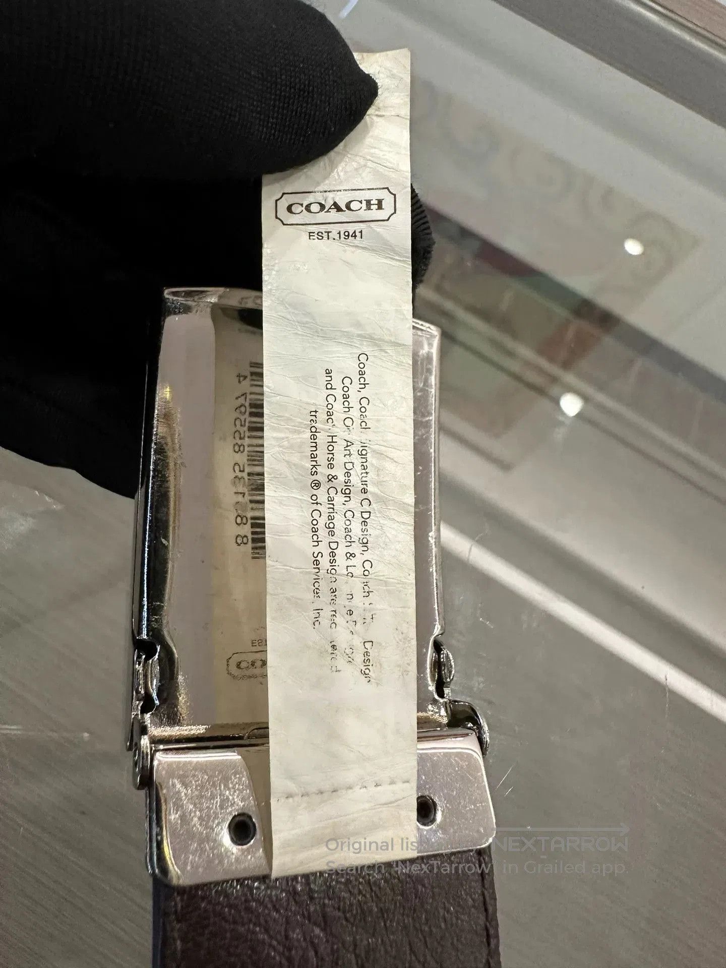 Coach Coach Classic Logo Canvas Leather Trim Belt. Size ONE SIZE - 8 Thumbnail