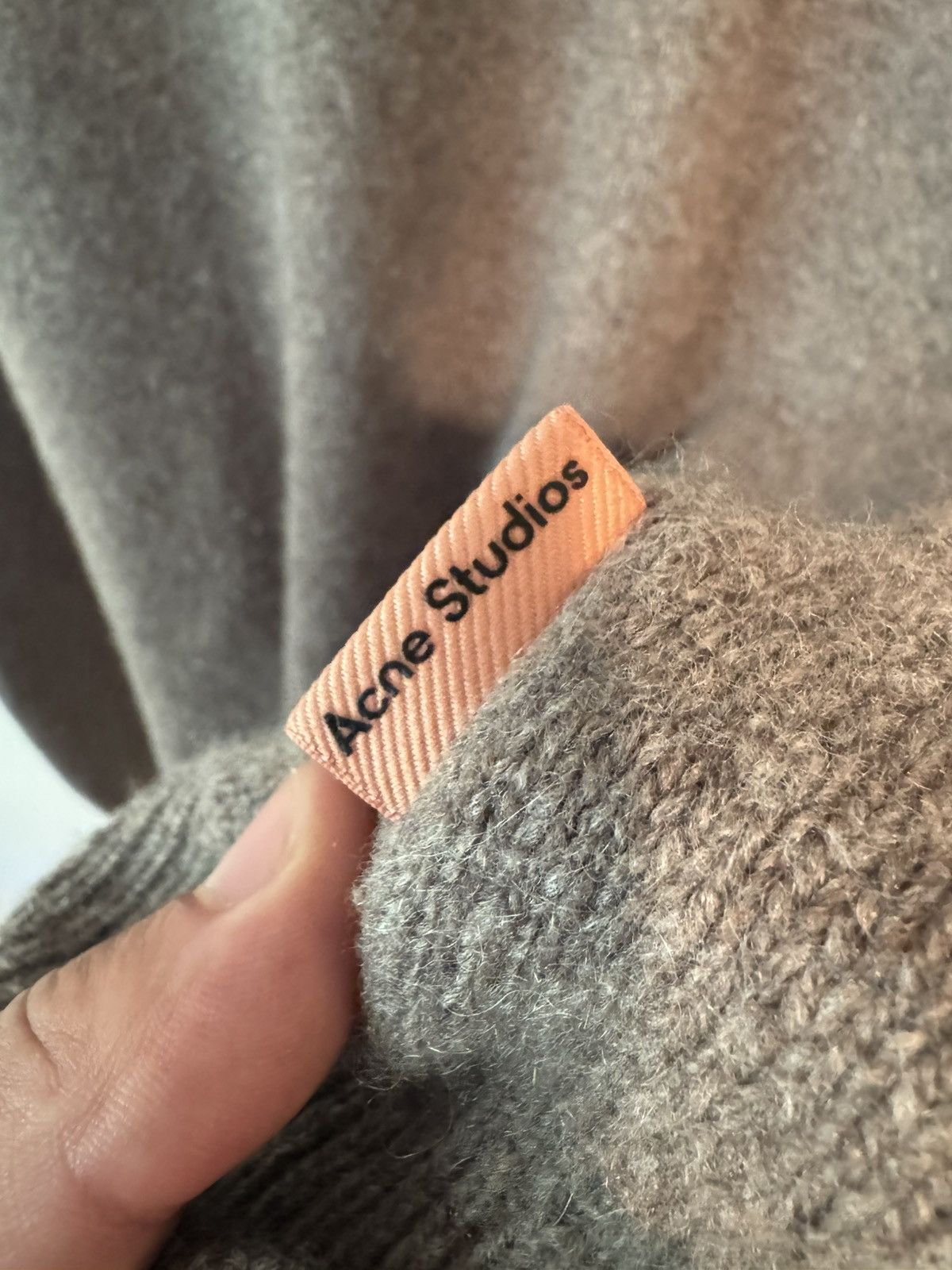 Acne Studios Acne Studios Kristen Wool and Cashmere Blend Hoodie Brown Size US S / EU 44-46 / 1 - 5 Thumbnail