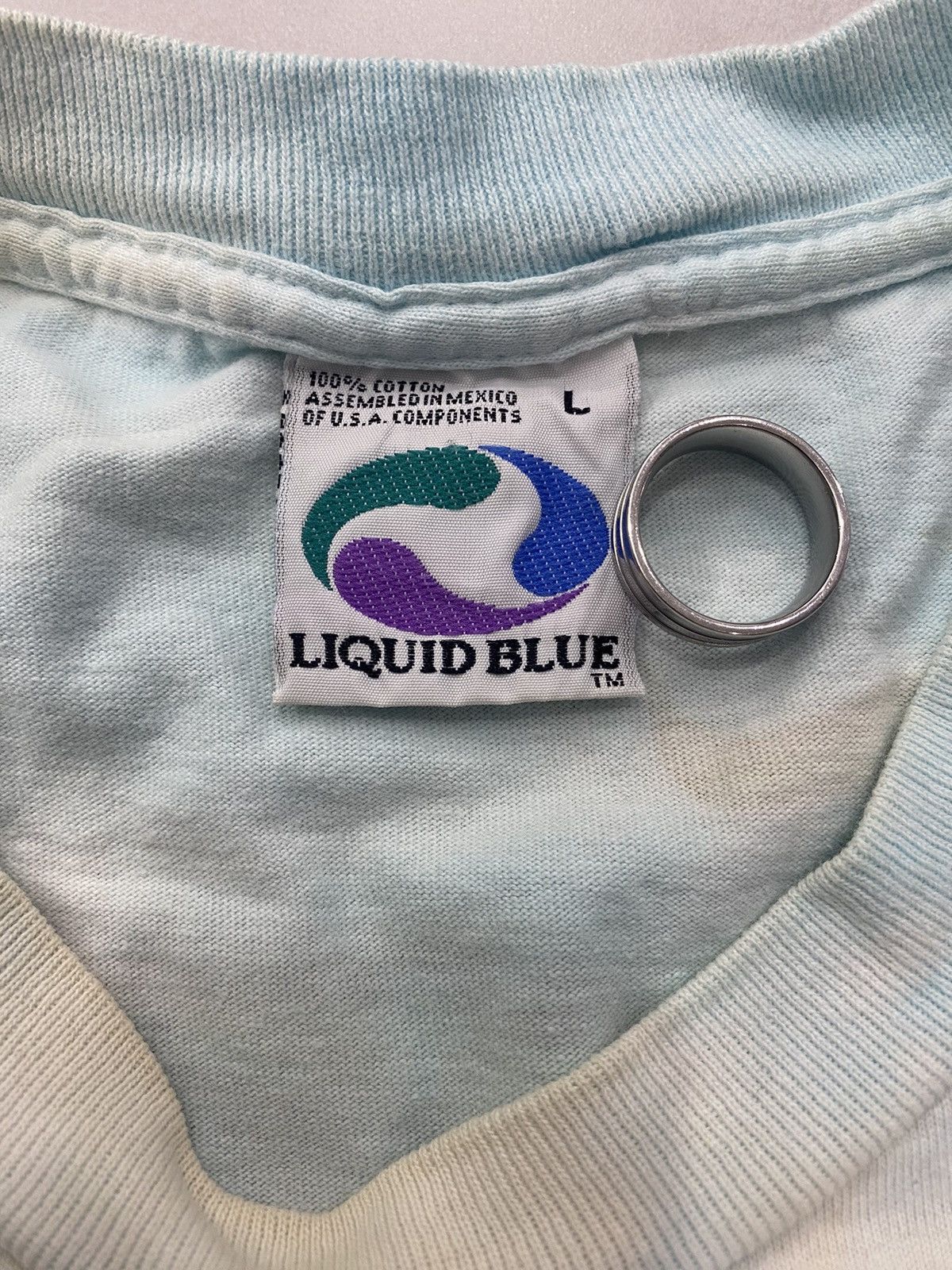 Grateful Dead × Liquid Blue × Vintage Vtg Liquid Blue Grateful Dead vintage rock tie-dye shirt Size US L / EU 52-54 / 3 - 6 Thumbnail
