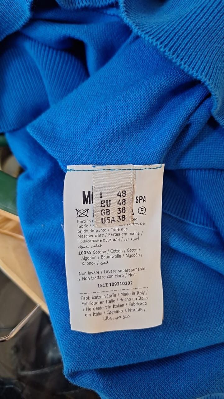 Moschino Moschino Couture Sweatshirt with Logo Print Orange Blue Size US M / EU 48-50 / 2 - 6 Thumbnail