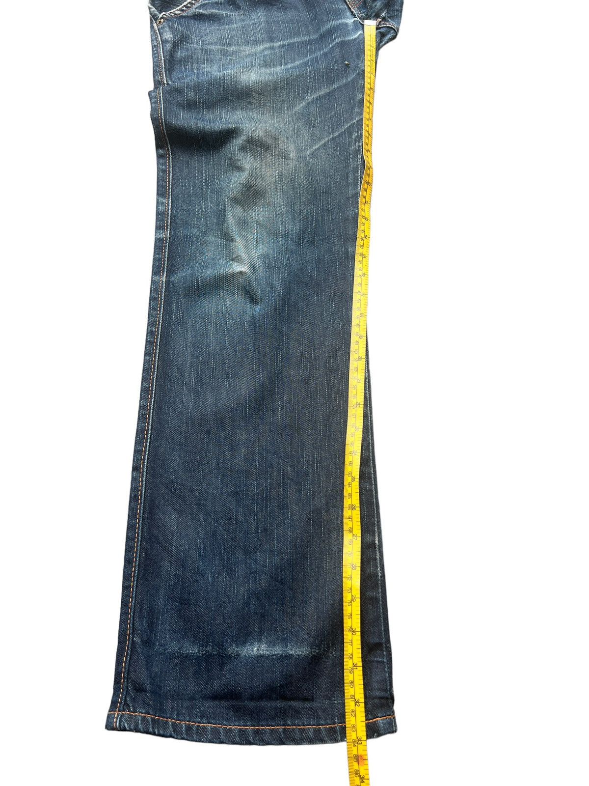 Vintage Edwin Distressed Rusty Straight Denim Jeans 33x33