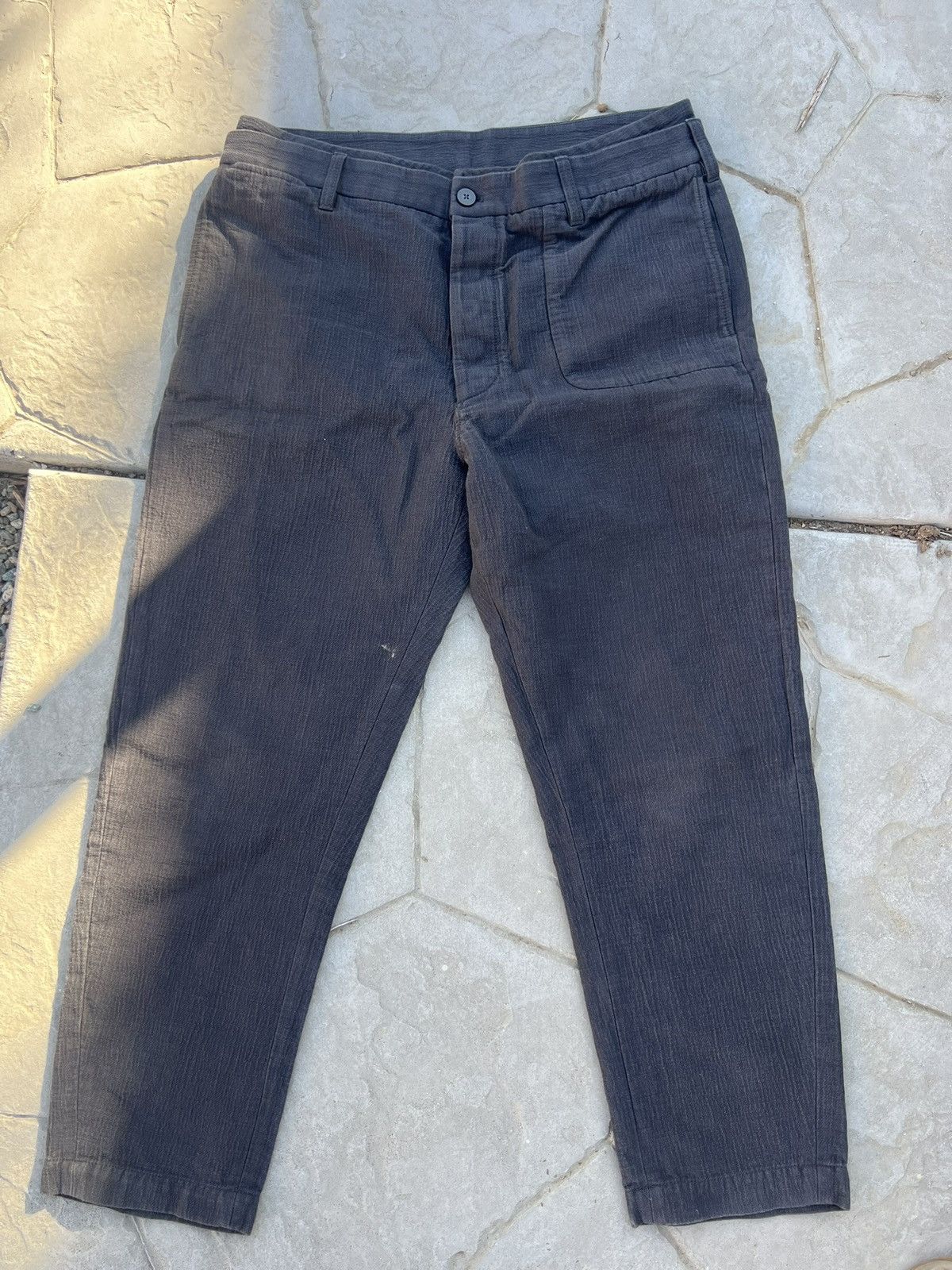 Textured Double Waist Pants