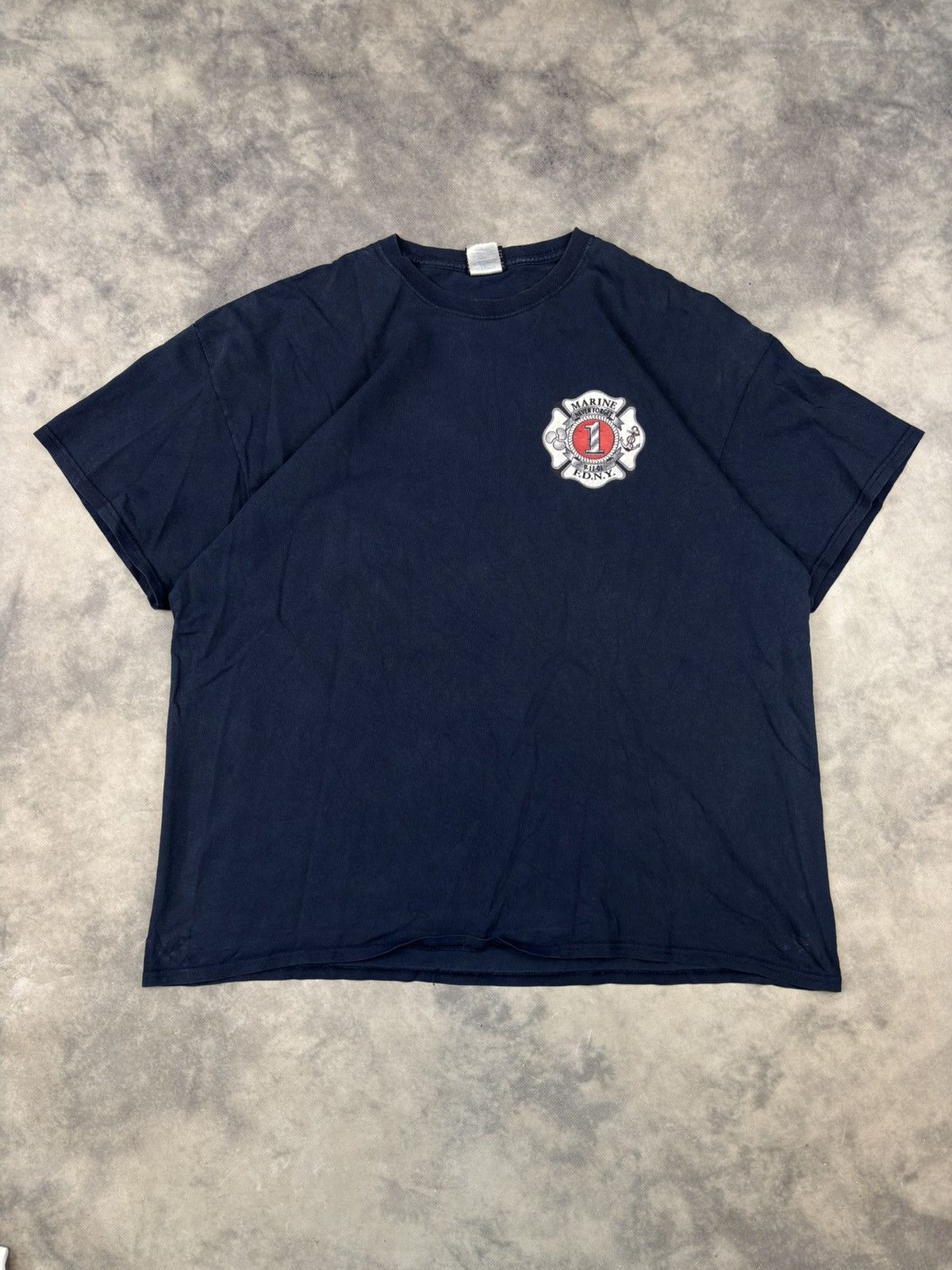 Other Vintage USA FDNY Marine America t shirt 90s boxy drip drill Size US XXL / EU 58 / 5 - 3 Thumbnail