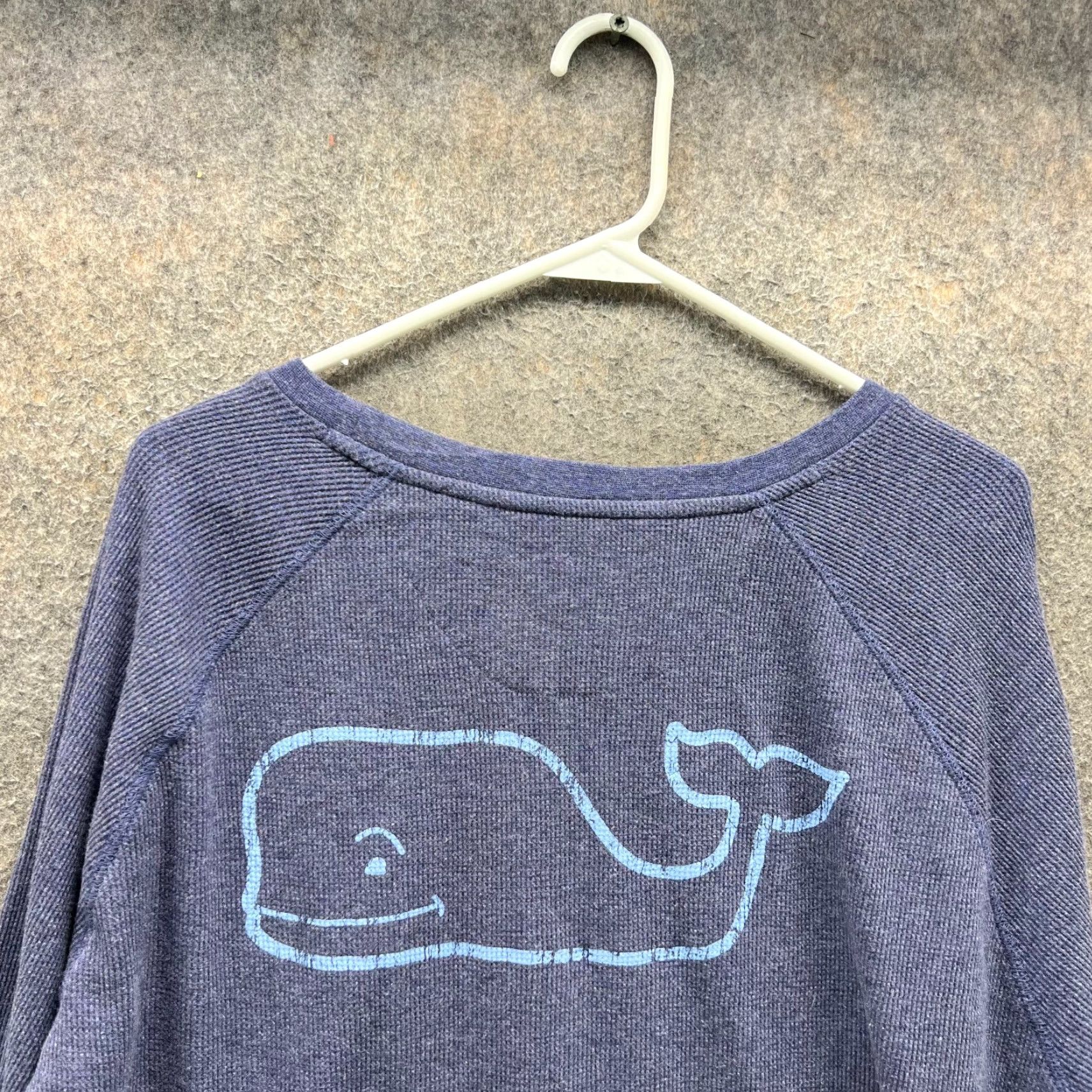 Vineyard Vines Vineyard Vines Shirt Mens 2XL Blue Whale Logo Long Sleeve Waffle Knit Cotton Size US XXL / EU 58 / 5 - 3 Thumbnail