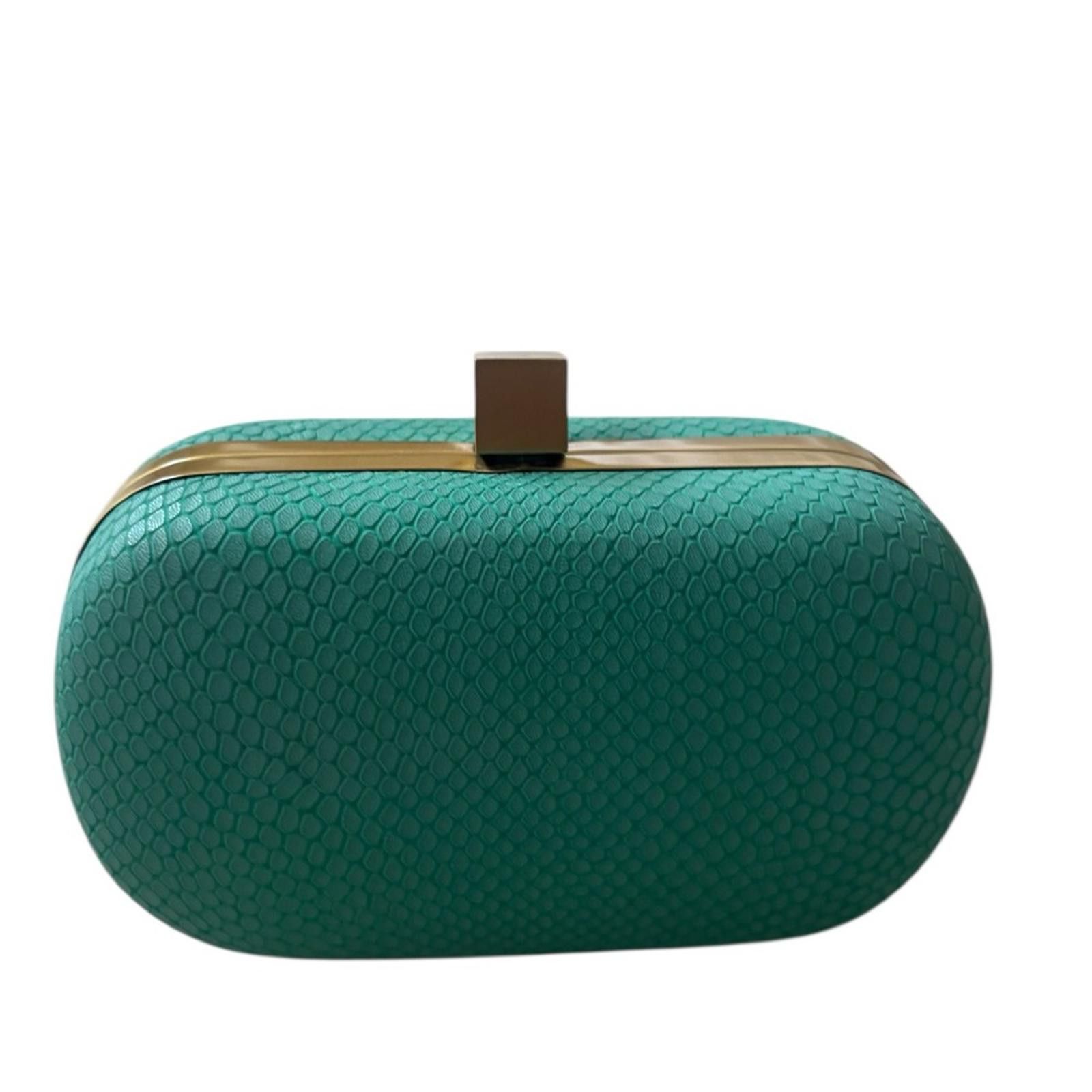 Other Samantha Wills Hand Crafted Turquoise Snakeskin Clutch Size ONE SIZE - 7 Thumbnail