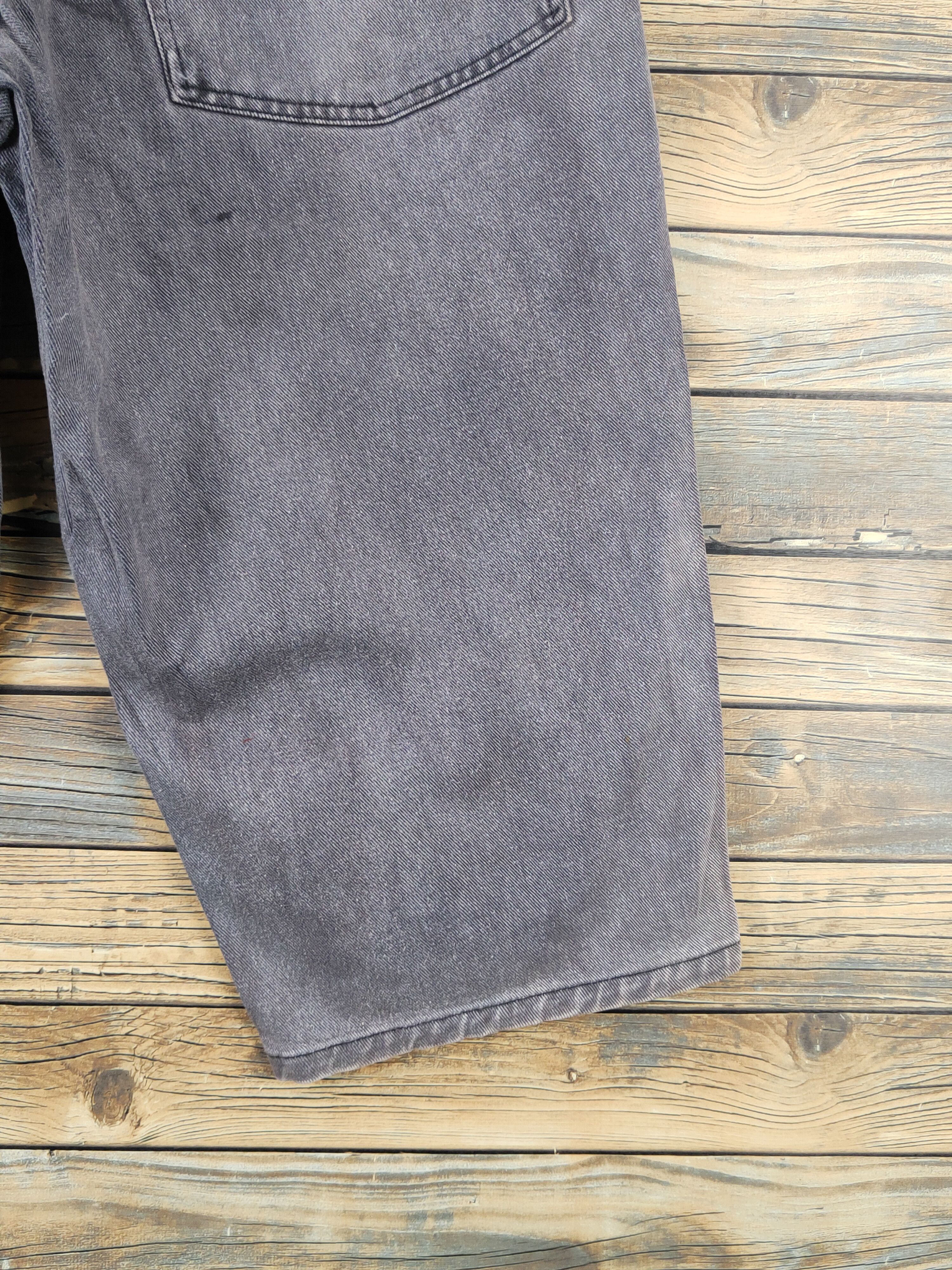 Big John Big John Dark Gray Distressed Ripped denim Jeans #W1586 Size US 28 / EU 44 - 12 Thumbnail
