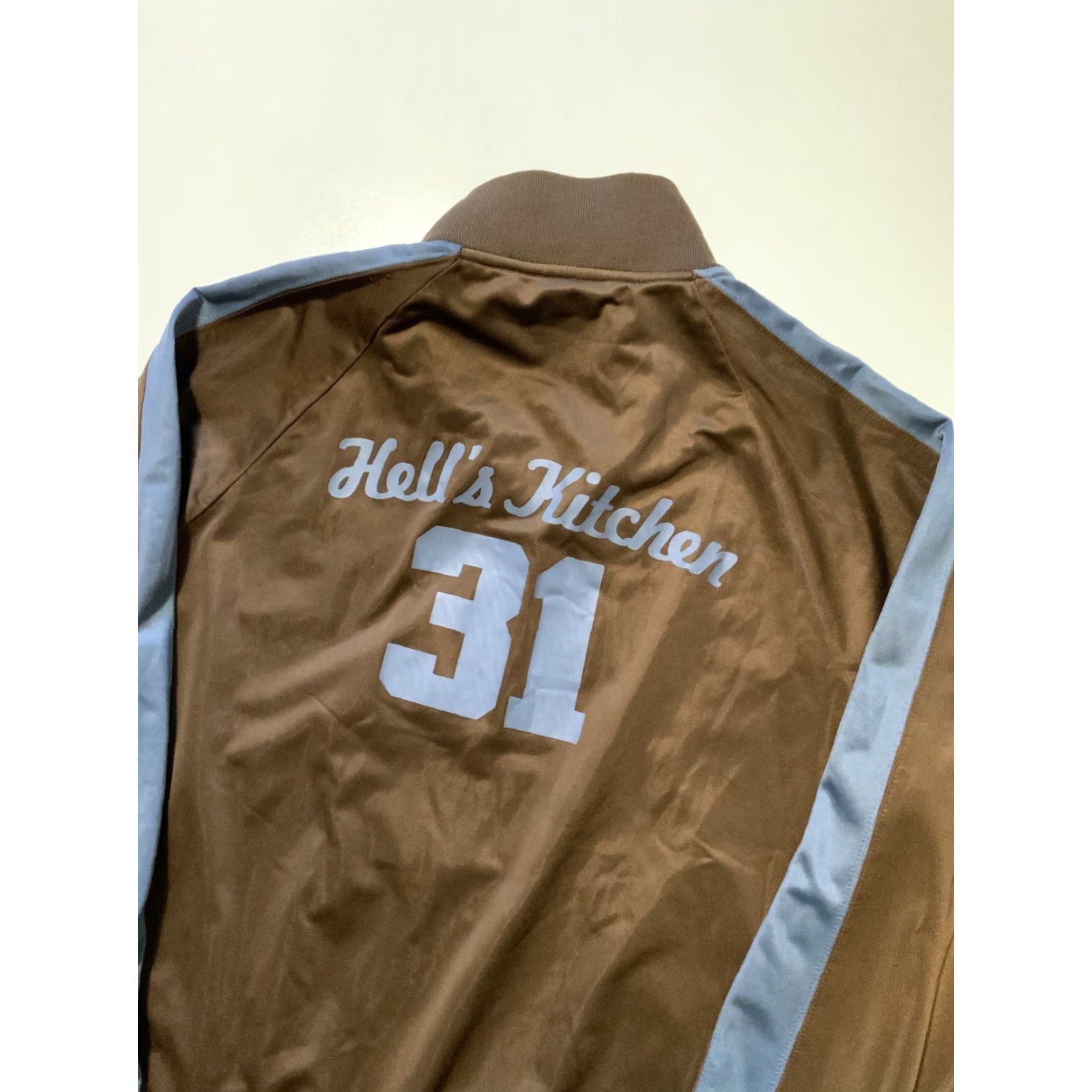 Vintage VINTAGE Parts Hell’s Kitchen 31 Skull Gordon Ramsay Brown Striped Race Track Jacket Sz.M Mens Track Brown Skull Striped Racing Size US M / EU 48-50 / 2 - 5 Thumbnail