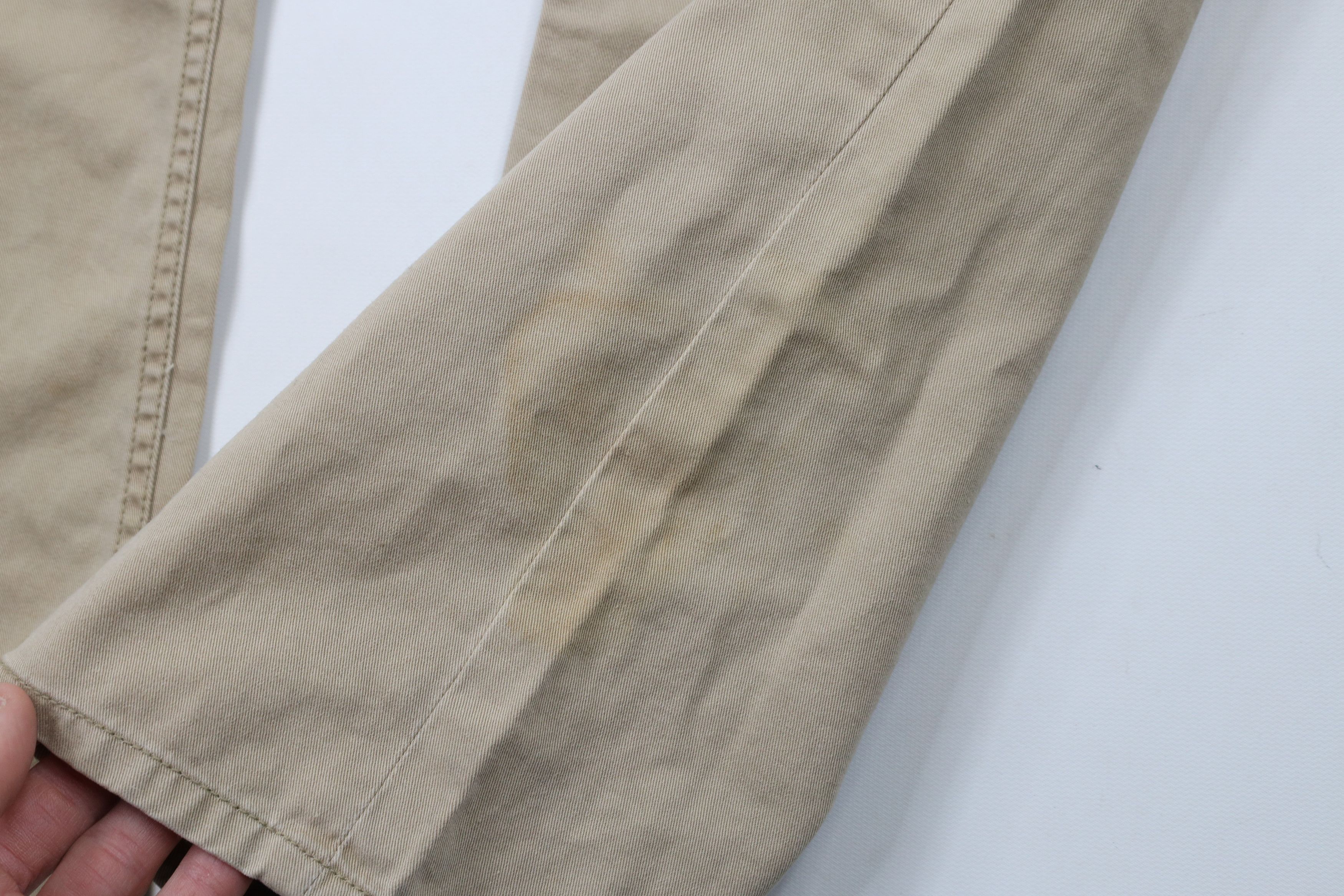 Ralph Lauren × Vintage Deadstock Vintage Ralph Lauren Leg Cotton Twill Pants Beige Size US 34 / EU 50 - 6 Thumbnail