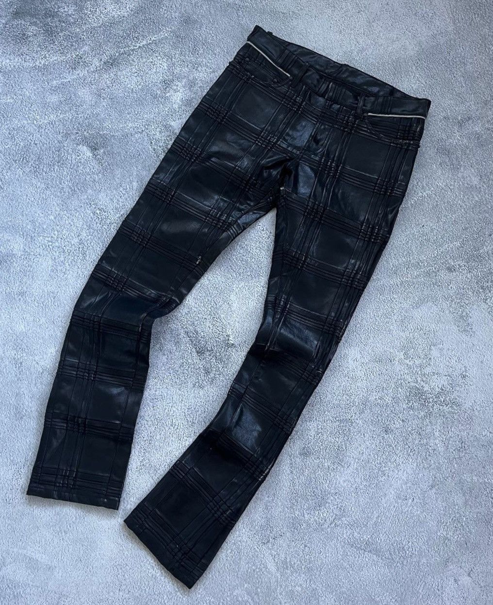 Balenciaga Balenciaga Waxed Striped denim pants | Grailed