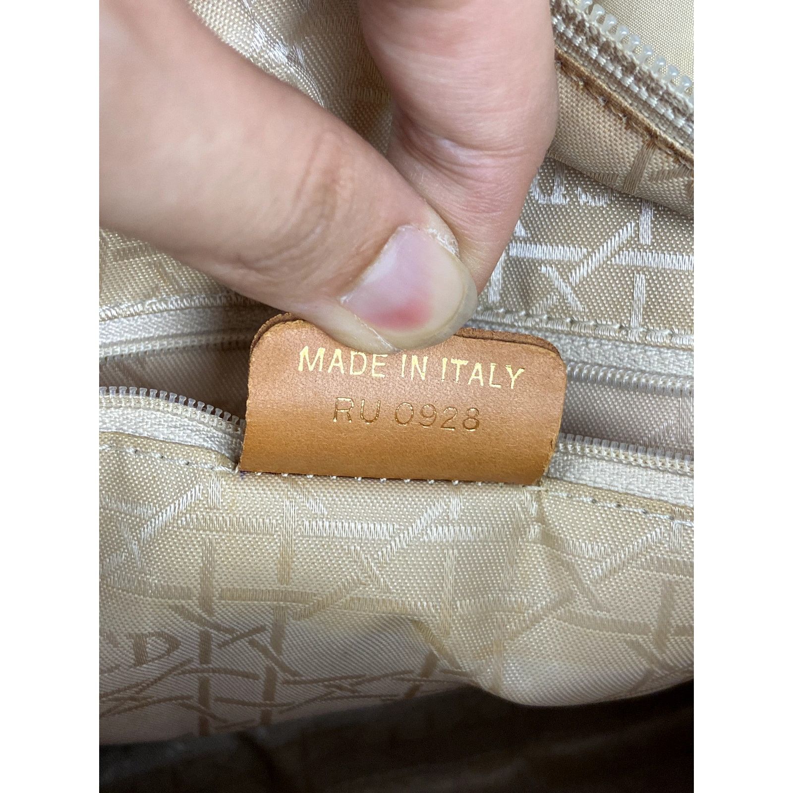 Dior Dior Beige Microfiber Lady Dior GD Handbag Size ONE SIZE - 12 Thumbnail
