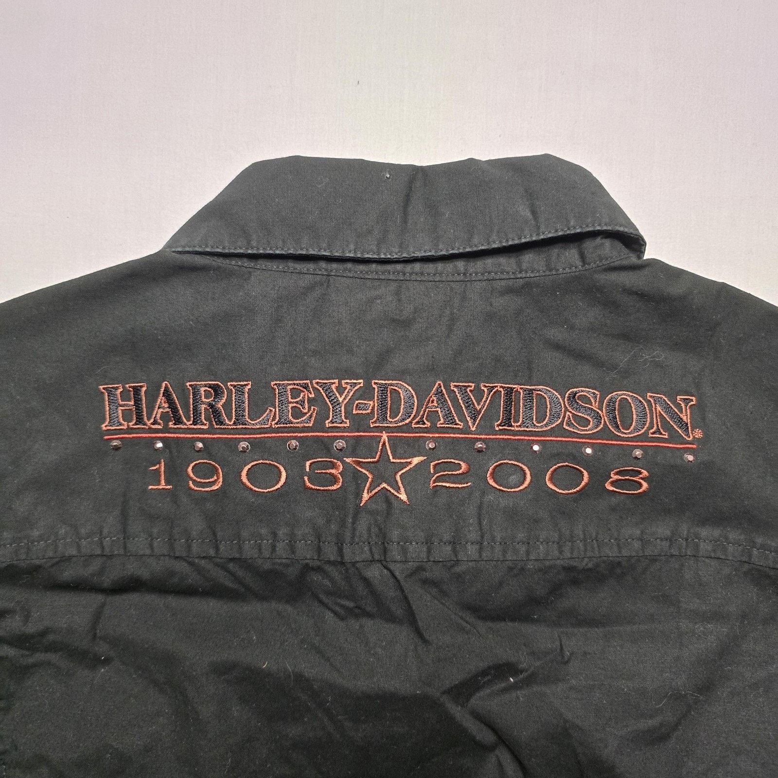 Harley Davidson Womens Harley Davidson Shirt XL Black 105th Sleeveless Size XL / US 12-14 / IT 48-50 - 8 Thumbnail
