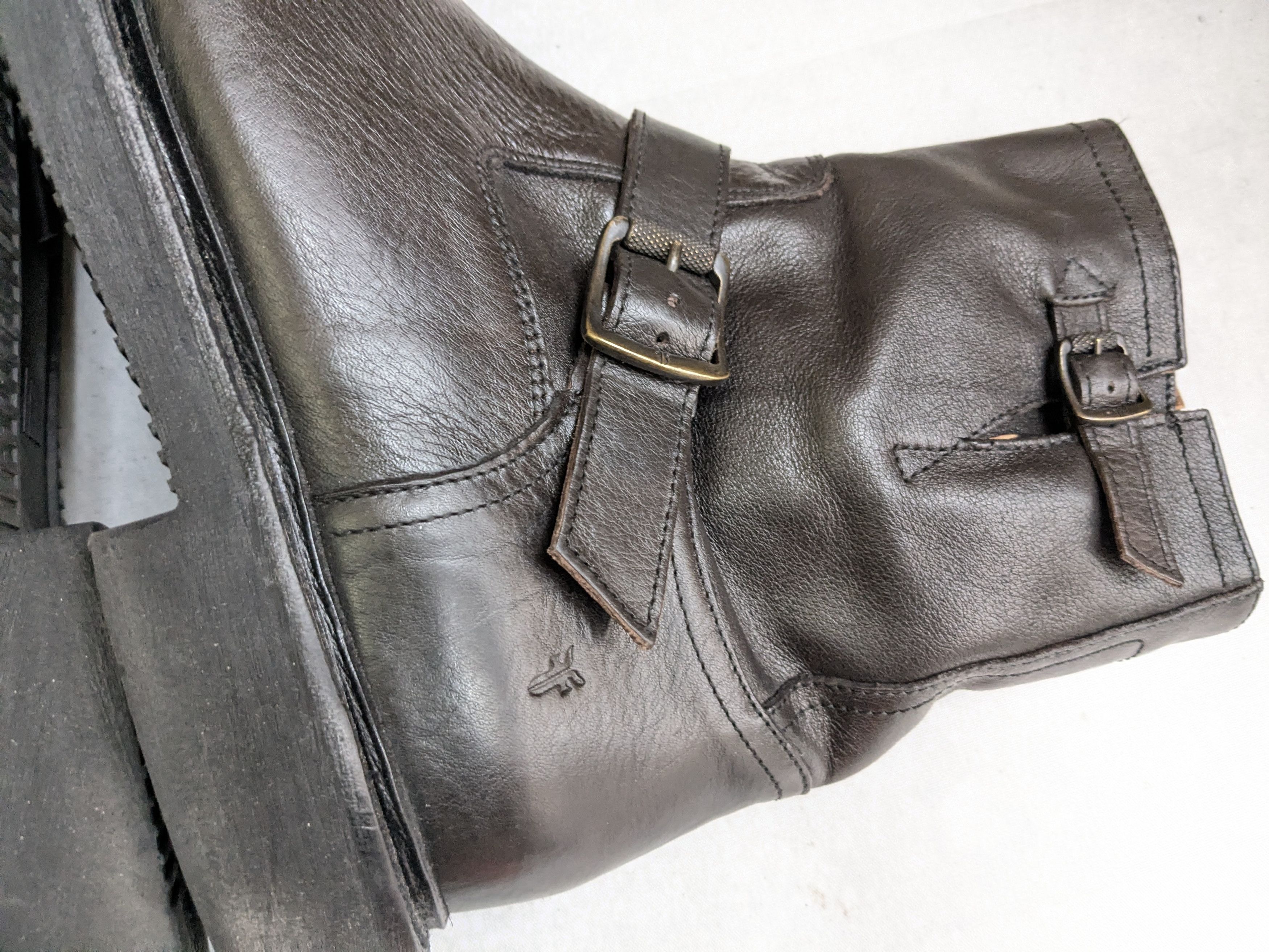Frye Frye Engineer Boots Brown Leather 11.5 Motorcycle Biker Size US 11.5 / EU 44-45 - 11 Thumbnail