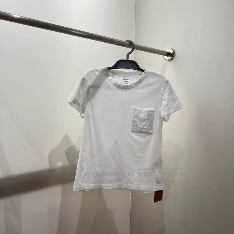 Hermes Hermes Chest pocket H embroidery short-sleeved T-shirt Size XS / US 0-2 / IT 36-38 - 1 Thumbnail