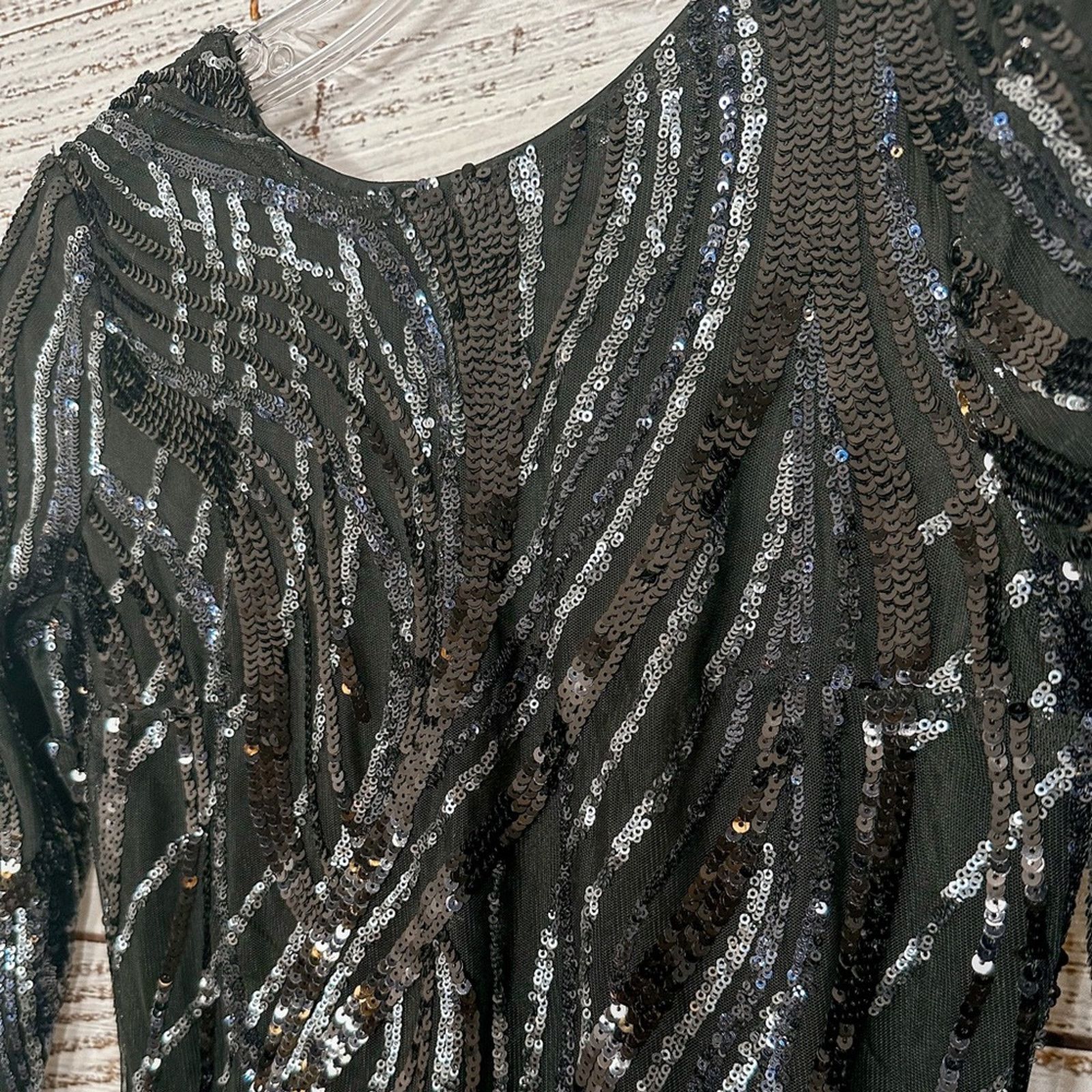 Express Express Black Sequin Mini Dress, EUC, Size 2, MSRP $128 Size XS / US 0-2 / IT 36-38 - 6 Thumbnail