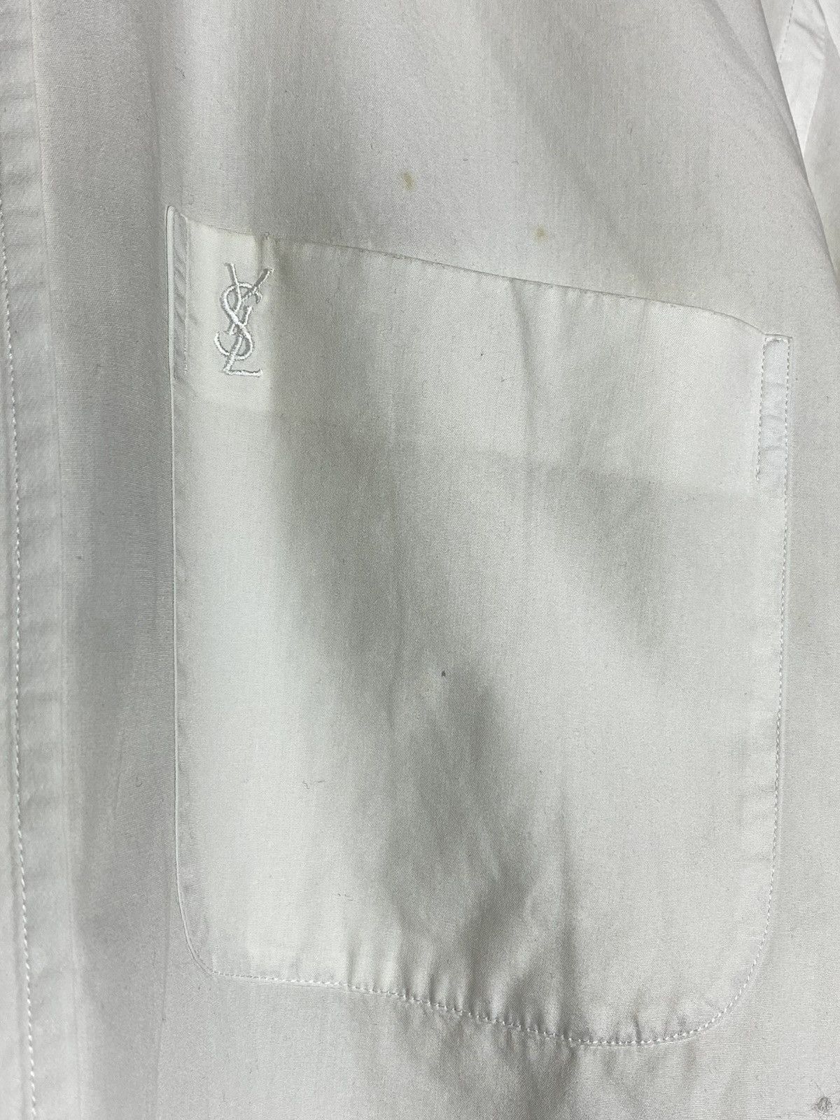 Yves Saint Laurent Vintage Yves Saint Laurent Short Sleeve Pocket Shirt Size US L / EU 52-54 / 3 - 4 Thumbnail