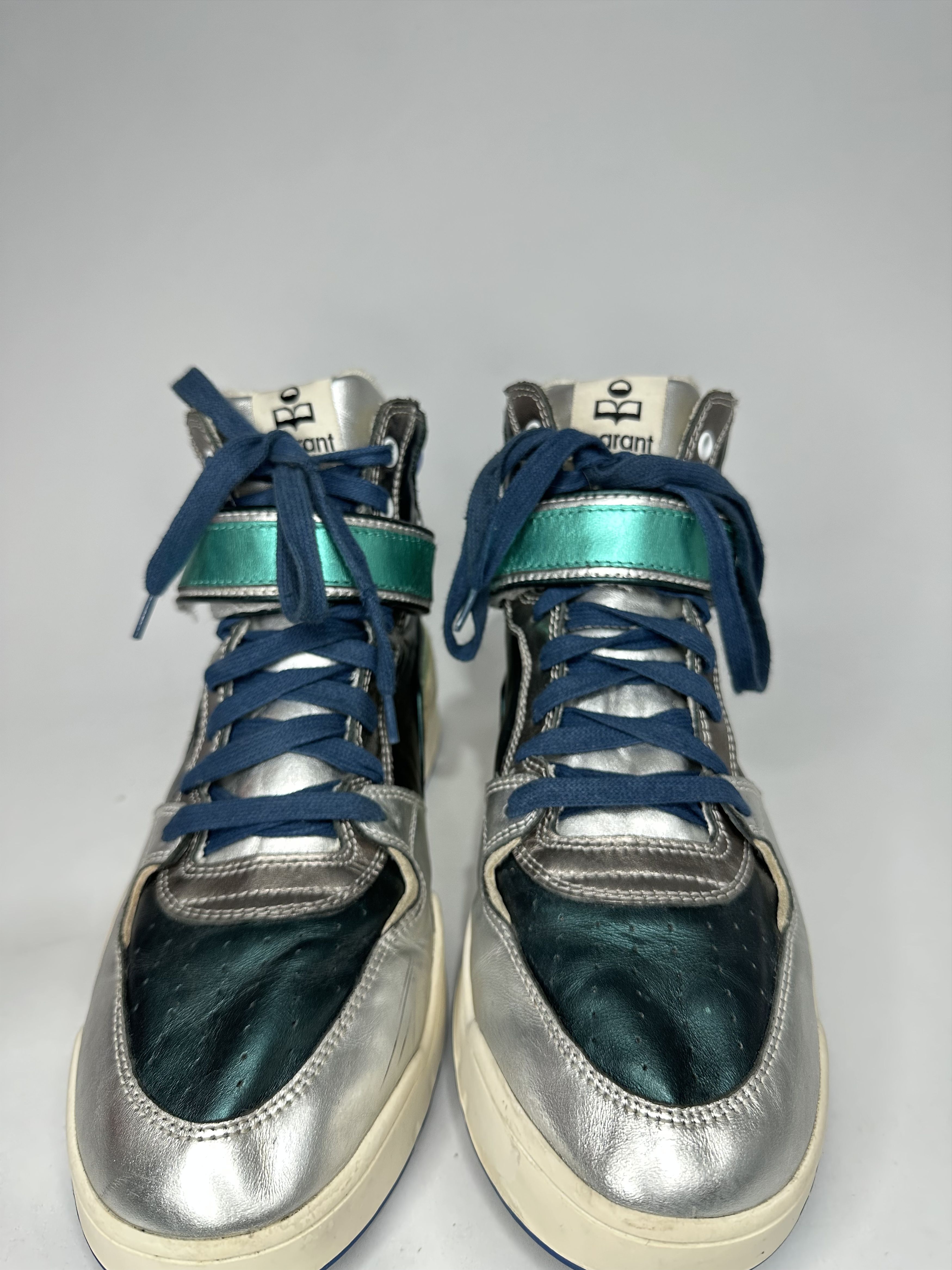 Isabel Marant Isabel Marant Bresse Metallic Colorblock Leather Sneakers. Size US 7 / EU 40 - 2 Thumbnail