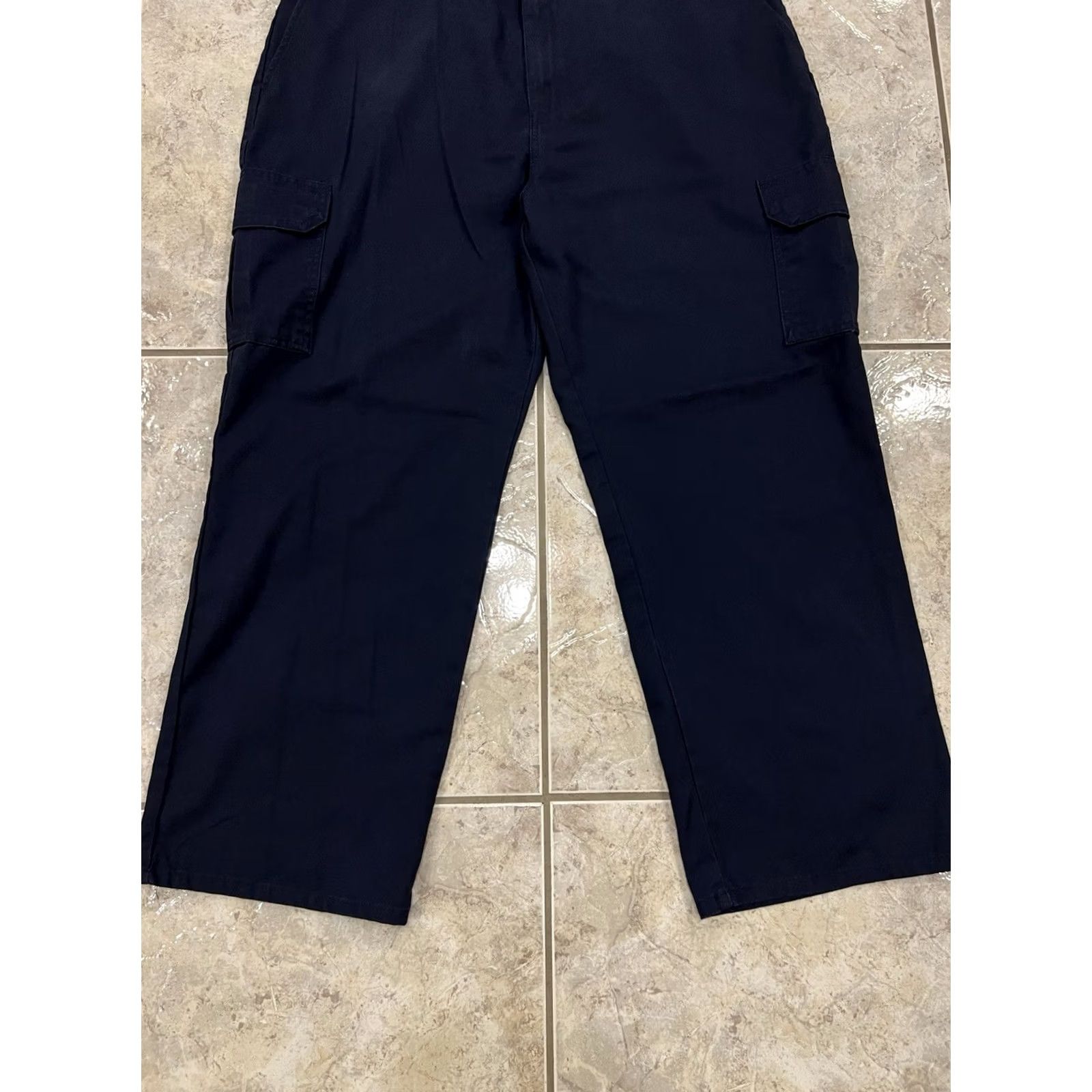Dickies Dickies GP3038DN Mens 42x30 Cargo Pants Work Pant Relaxed Straight Twill Canvas Blue Cargo Pockets Size US 42 / EU 58 - 6 Thumbnail