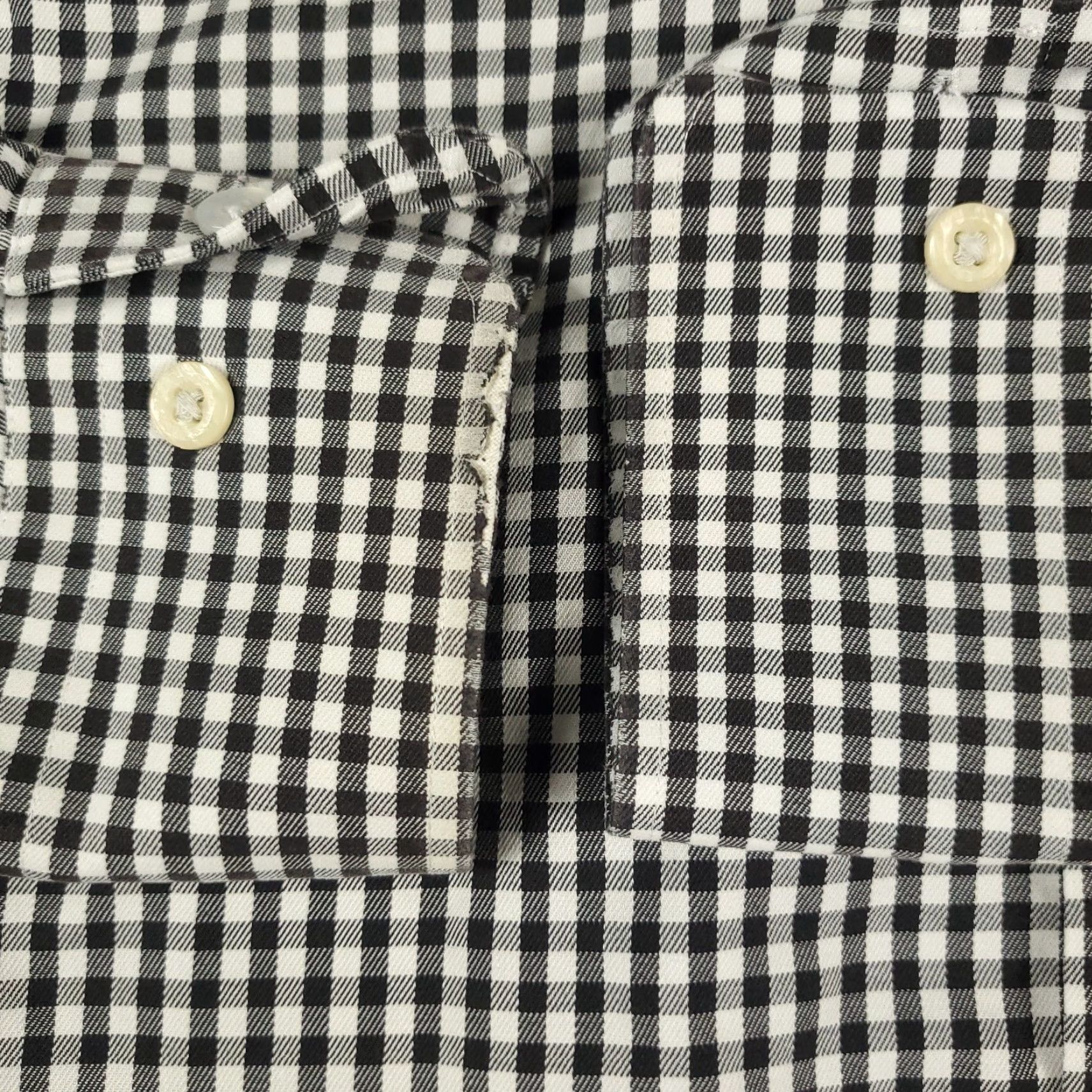 Peter Millar Peter Millar Shirt Mens Medium Black Check Button-Up Long Sleeve Casual Business Formal Travel 90s? Size US M / EU 48-50 / 2 - 3 Thumbnail