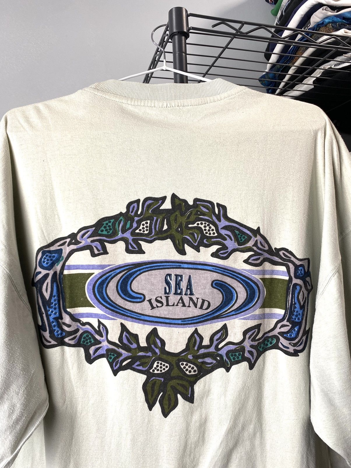Vintage 80-90’s Rare! Vintage Sea Island T Shirt Surf Style Stussy Size US XL / EU 56 / 4 - 5 Thumbnail