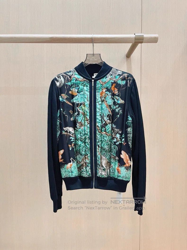 Hermes Hermes Safari series real silk knit jacket Size XXS / US 00 / IT 34 - 1 Thumbnail