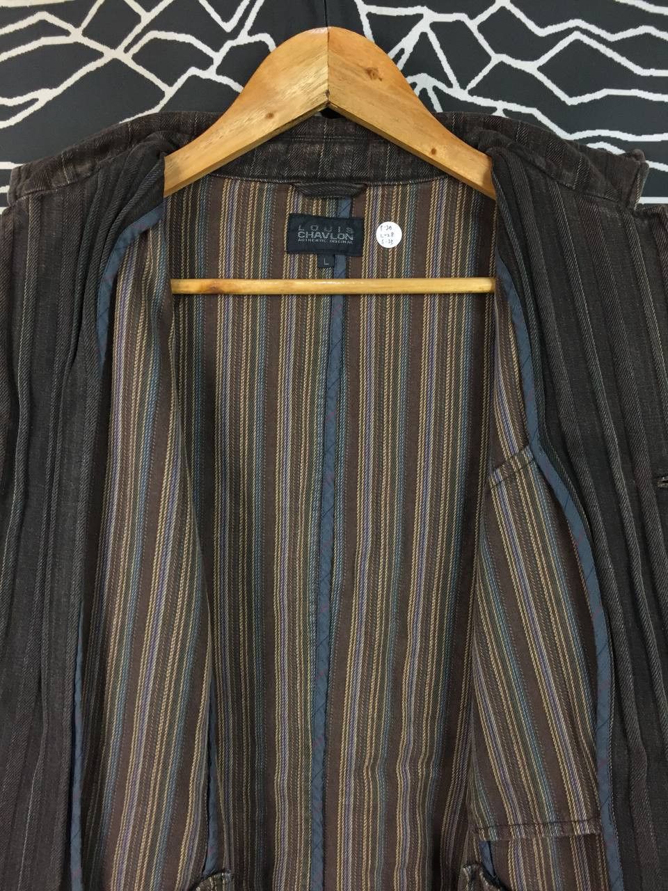 Japanese Brand Vtg Louis Chavlon Brown Hickory Stripe Chore Jacket Size US M / EU 48-50 / 2 - 5 Thumbnail