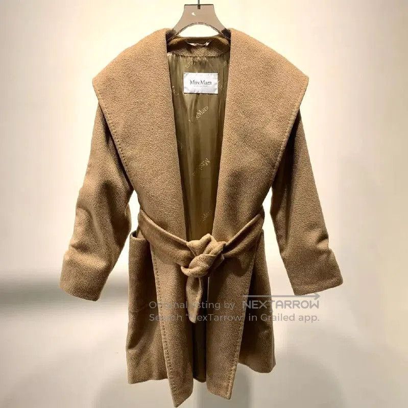 Max Mara MaxMara Women’s Wool Coat in Light Brown . Size XXS / US 00 / IT 34 - 1 Thumbnail