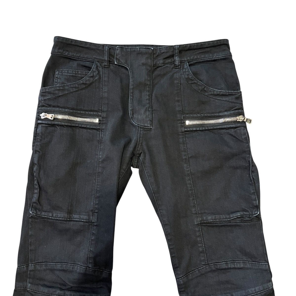 Balmain BALMAIN Cotton Elastane Biker Pants Size US 31 - 2 Thumbnail
