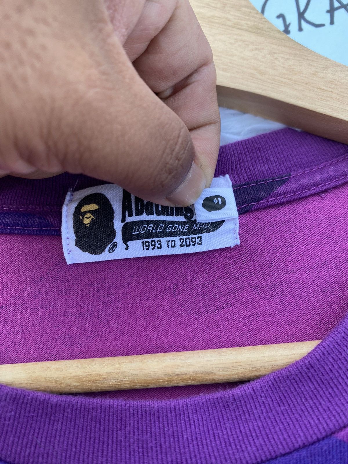 Bape Rare Bape Shark Camo Purple Tshirt Size US M / EU 48-50 / 2 - 5 Thumbnail